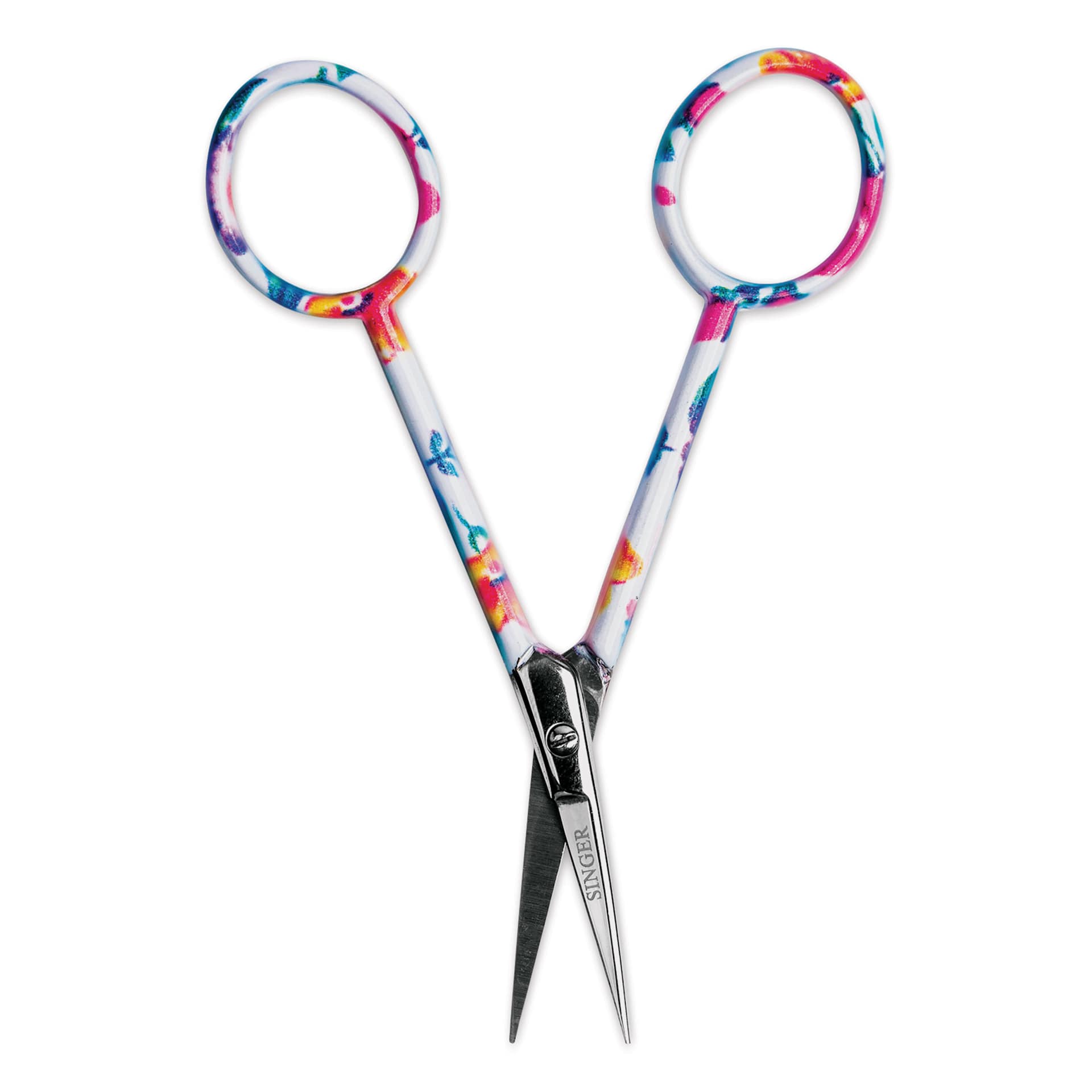 Singer Forged Embroidery Scissors - Floral opened
