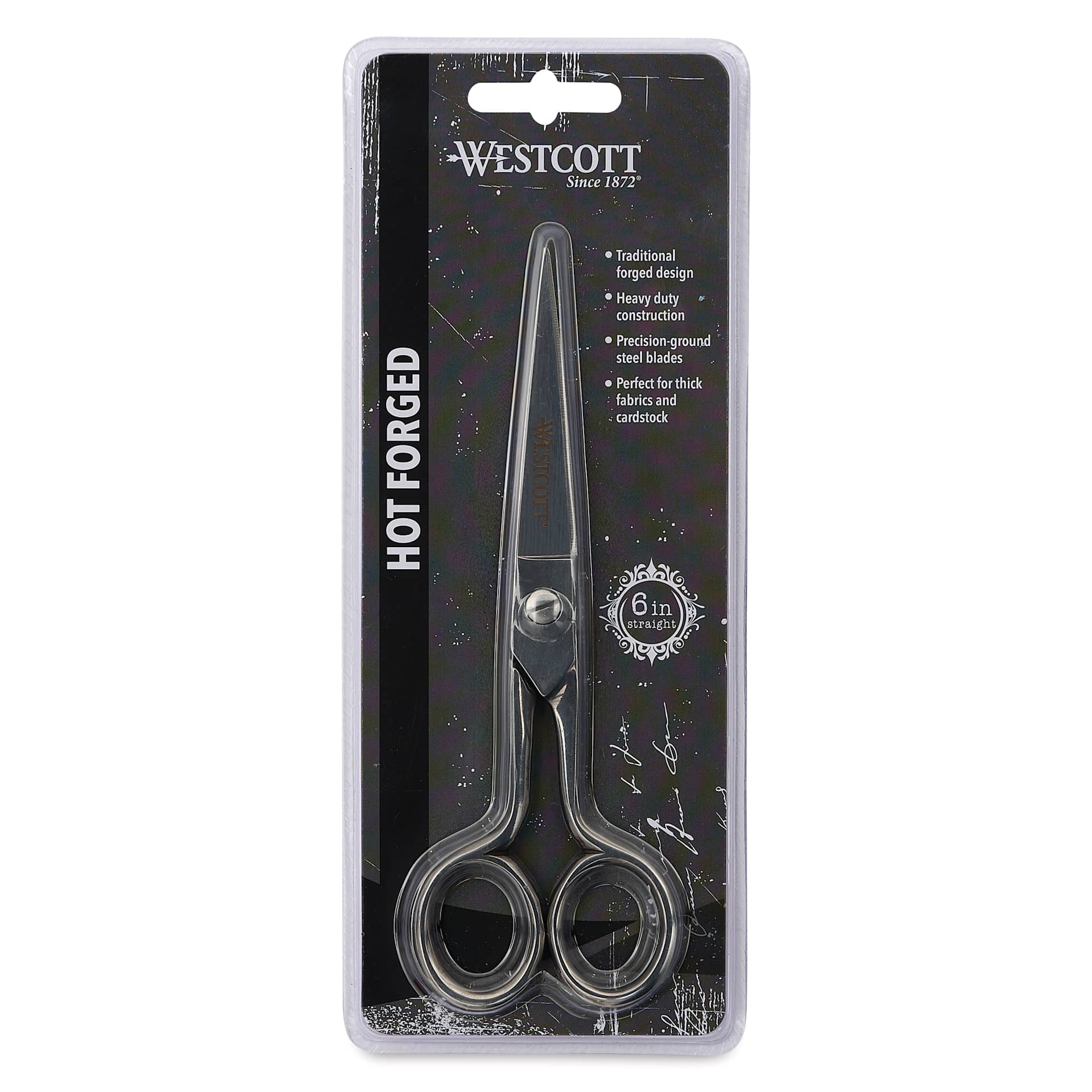 Westcott Hot Forged Medium Duty Precision Scissors - 6" Blade front of packaging