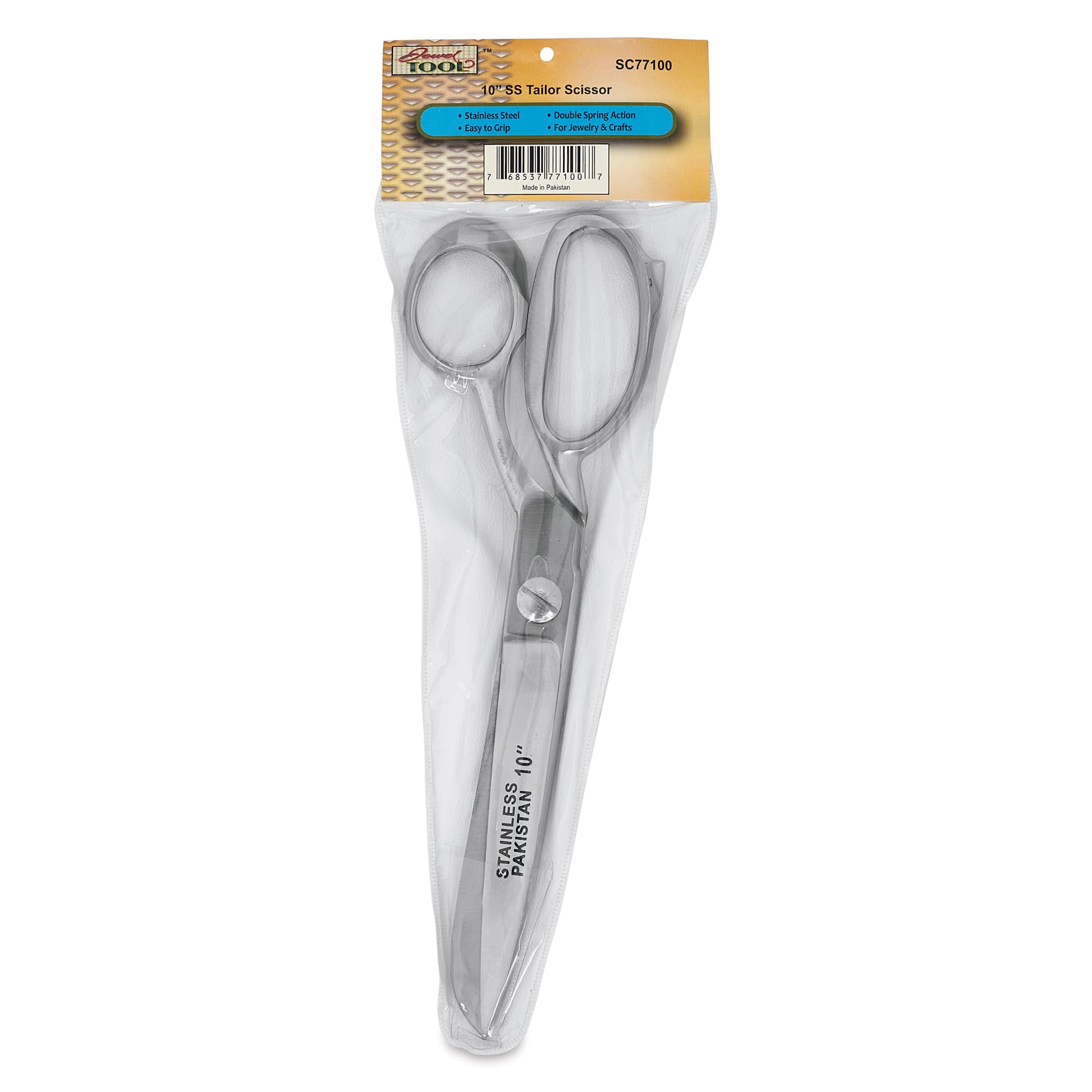 Jewel Tool Heavy Duty Tailor Scissors - 10" Blade front of packaging