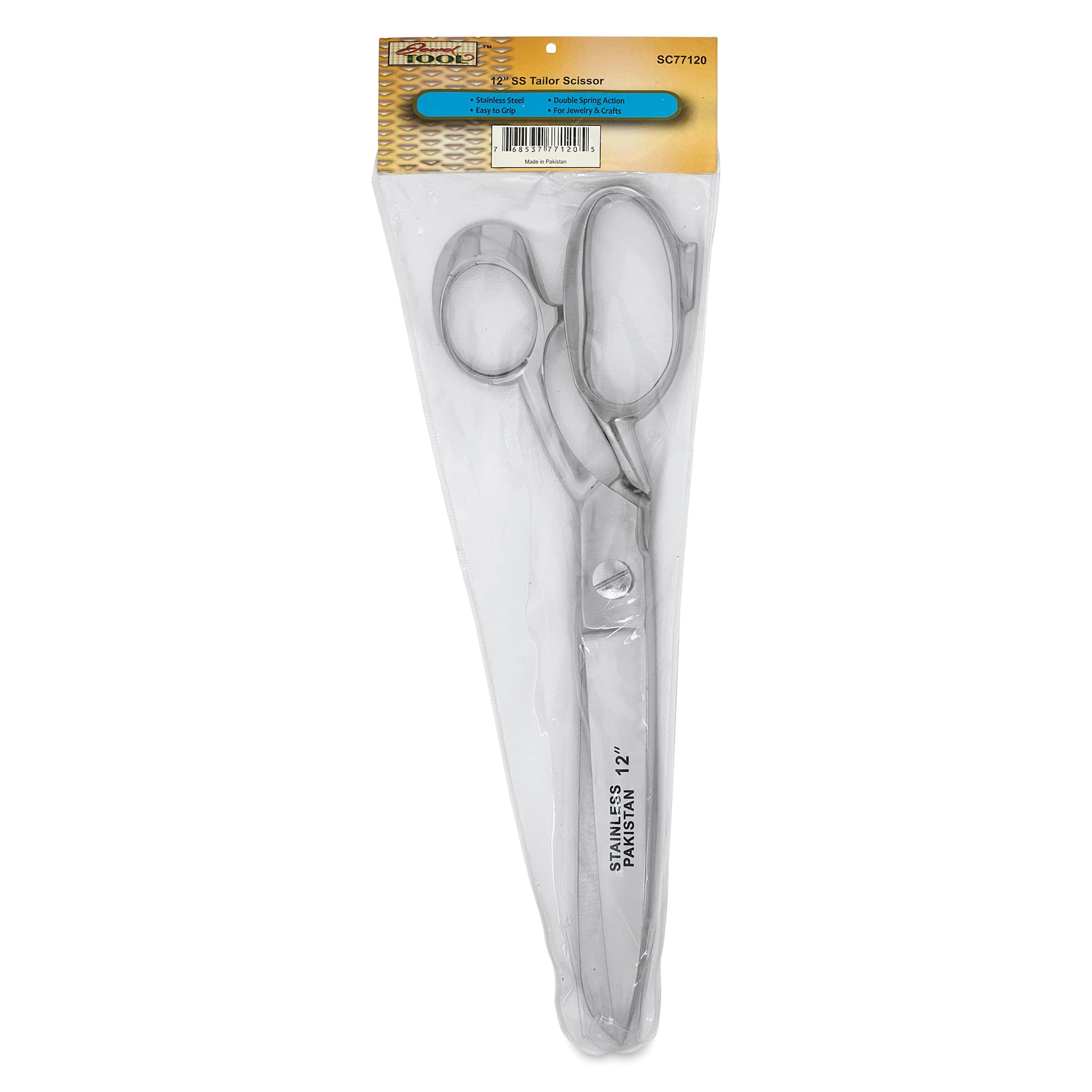 Jewel Tool Heavy Duty Tailor Scissors - 12" Blade front of packaging