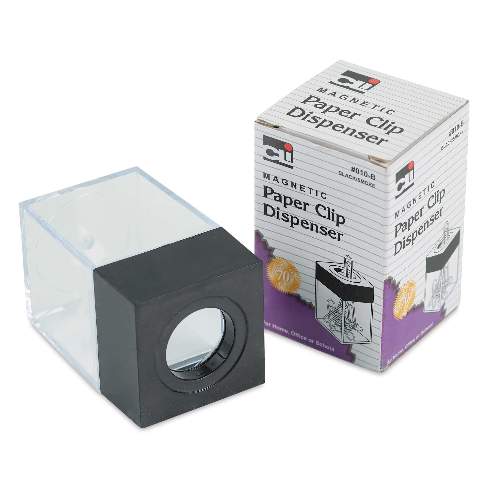 Charles Leonard Paper Clip Dispenser - 3" x 1.34" with packaging