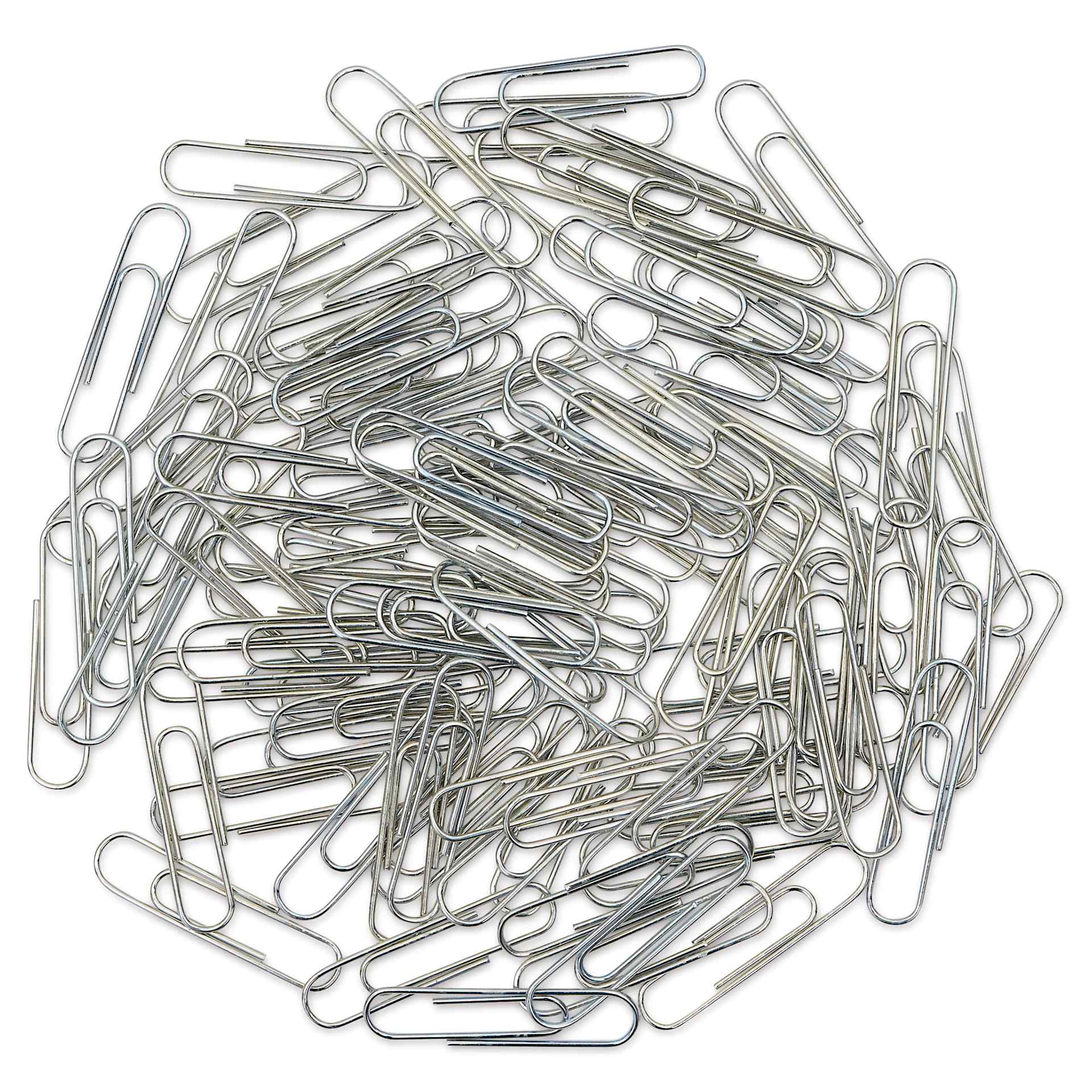 Charles Leonard Paper Clips - Pkg of 100, Standard, Silver