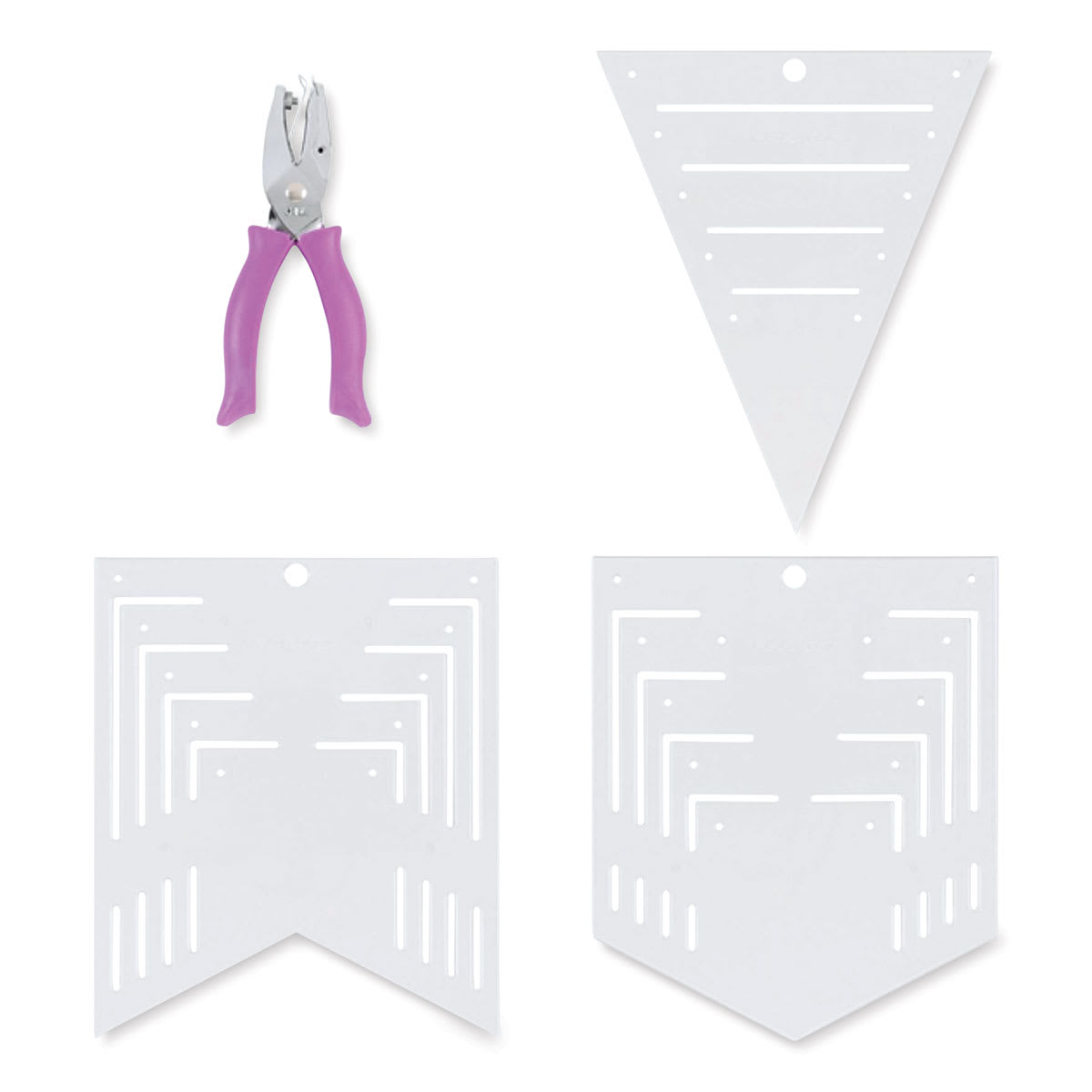 Fiskars Banner Creation Template Set (Set contents)