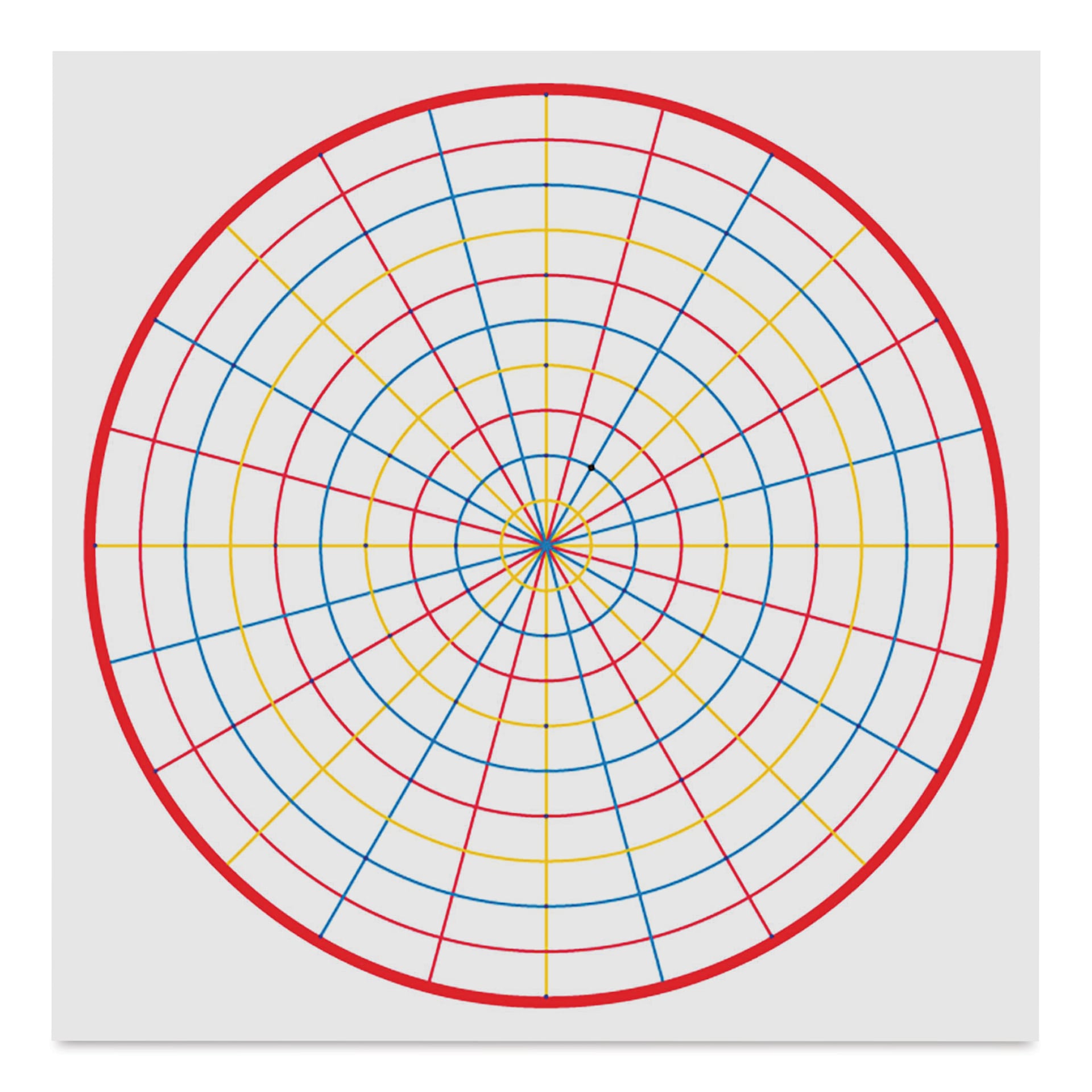 Roylco Make-A-Mandala Paper - 11" x 11", Pkg of 36 (example of a blank sheet)