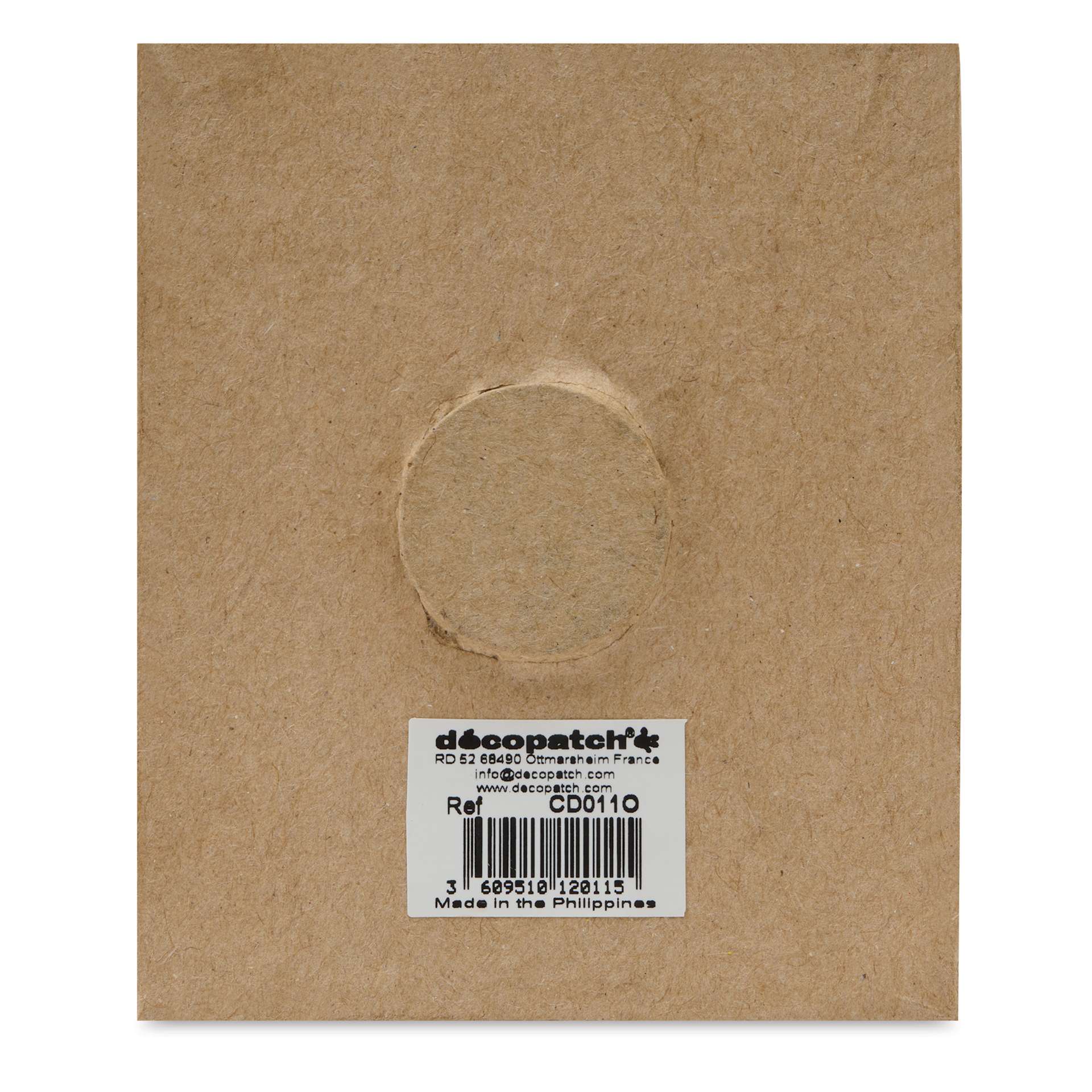 Decopatch Paper Mache Magnetic Frame - 2.95" x 3.5" x 0.39", back