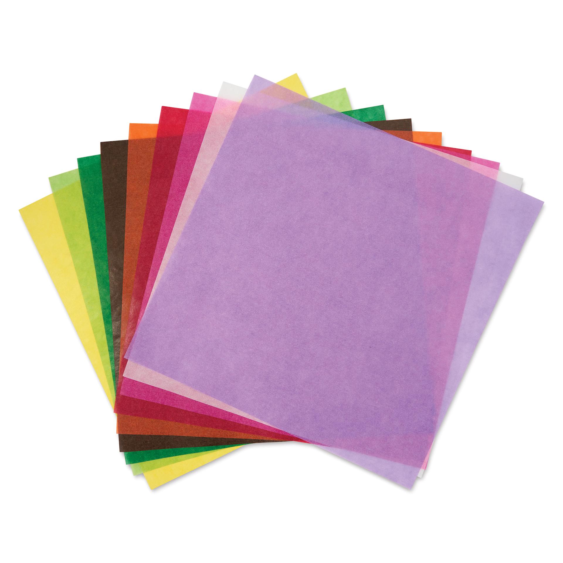 Folia Semi Transparent Origami Sheets - 8" x 8", 500 Sheets, Assorted, out of package