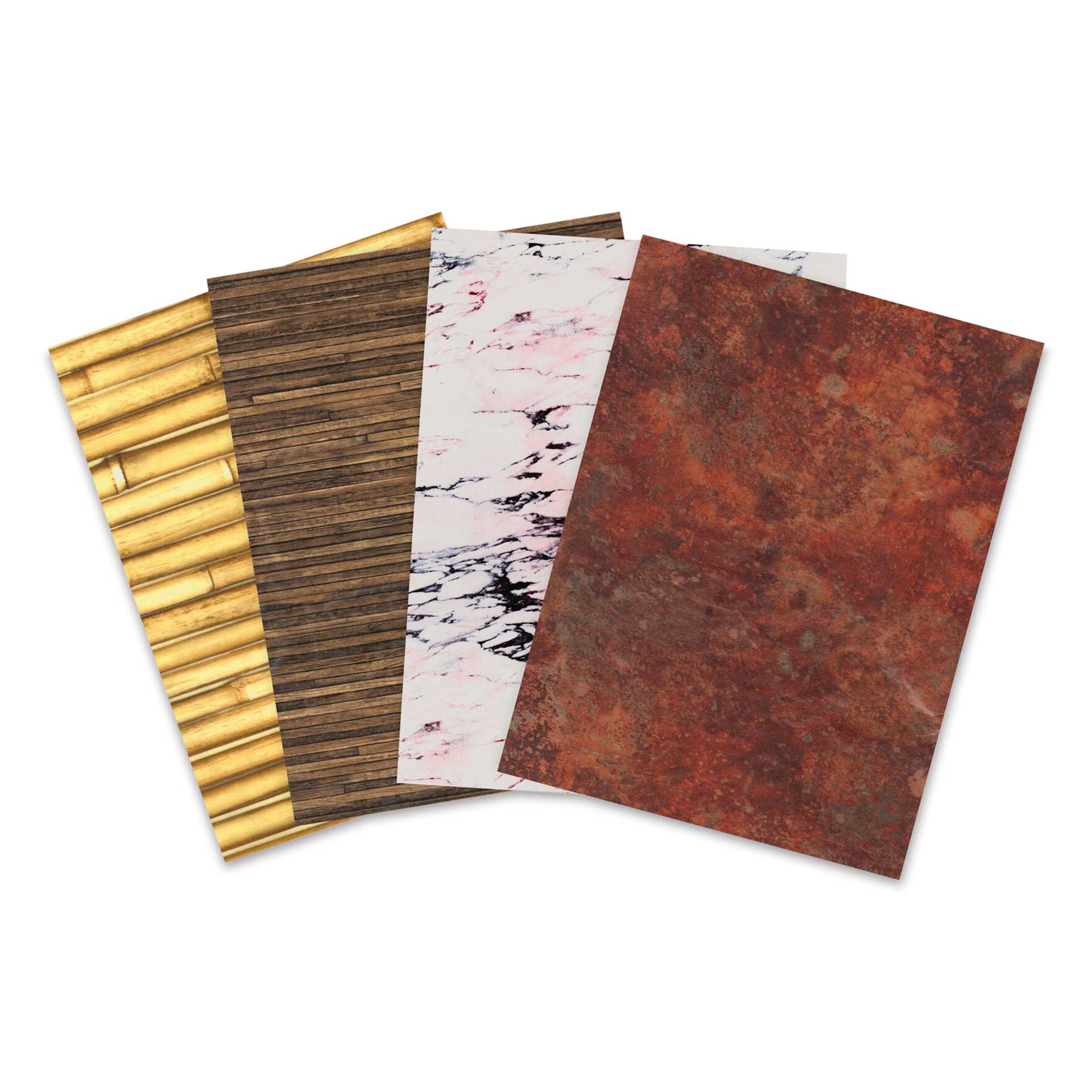 Decopatch Mix & Patch Paper Assortment - Set of 4, Materials, 30 cm x 40 cm