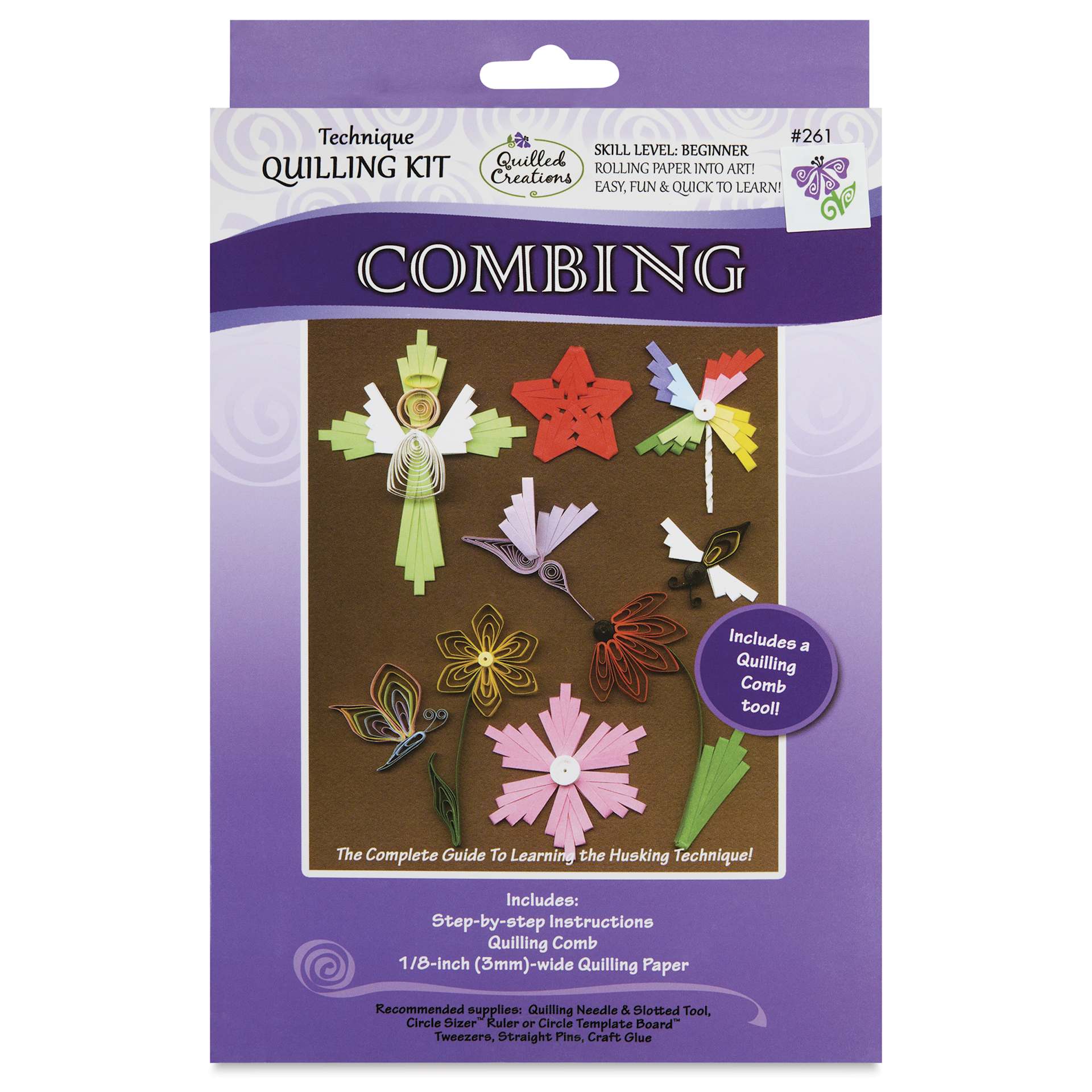 Quilled Creations Quilling Technique Kit - Deluxe Combing - front of packaging