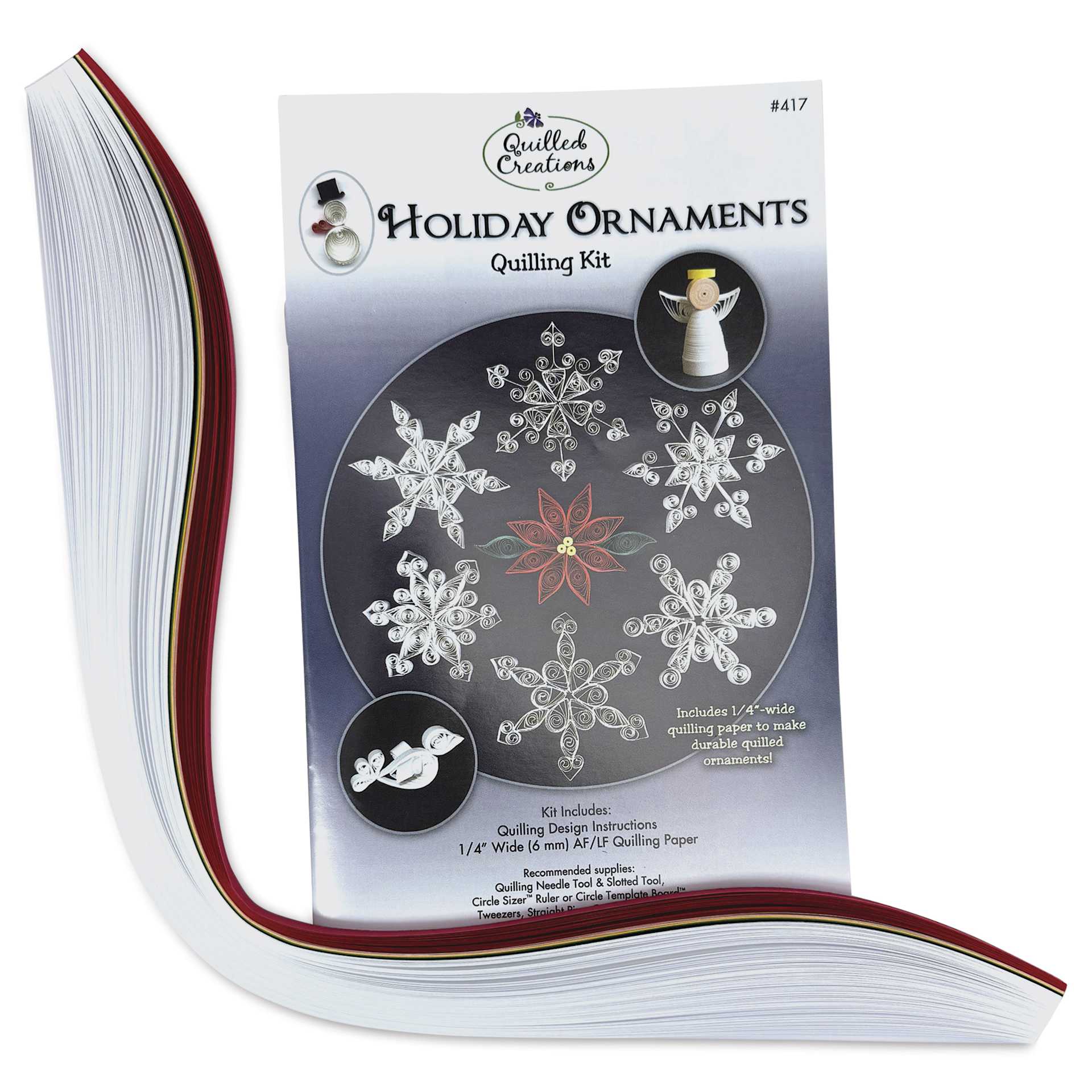 Quilled Creations Quilling Kit - Holiday Ornaments