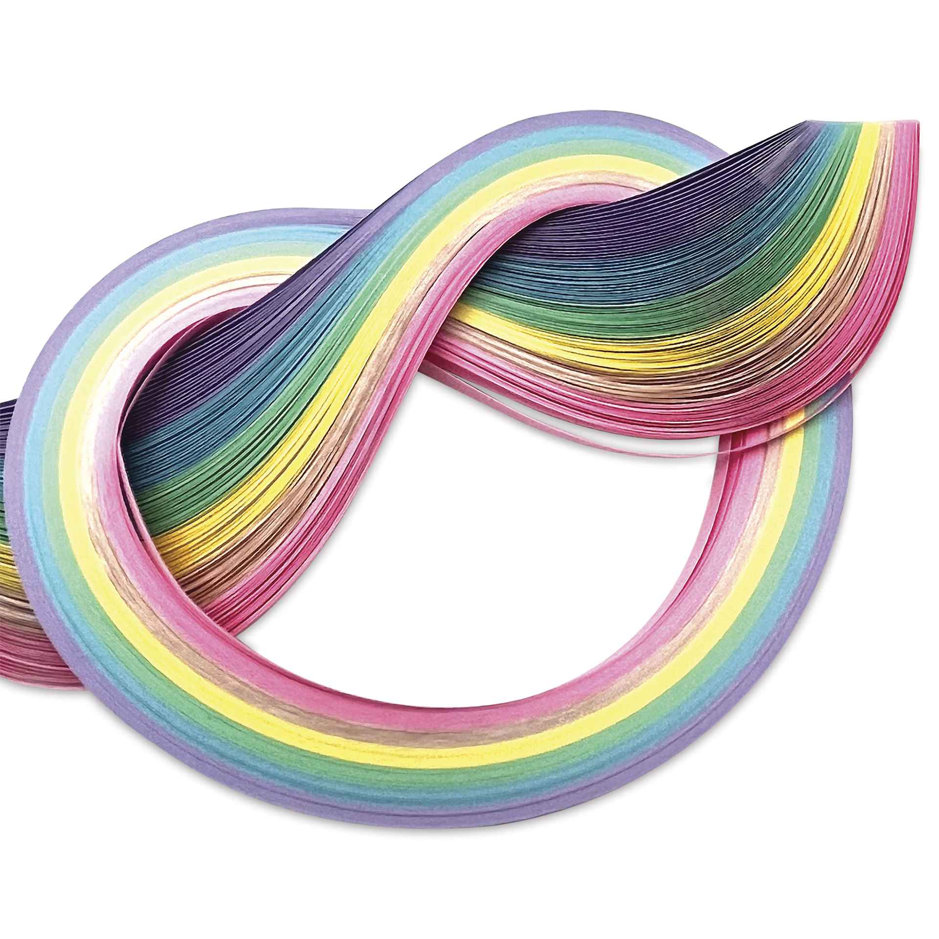Quilled Creations Mixed Quilling Papers - Lighter Shades, Pkg of 100