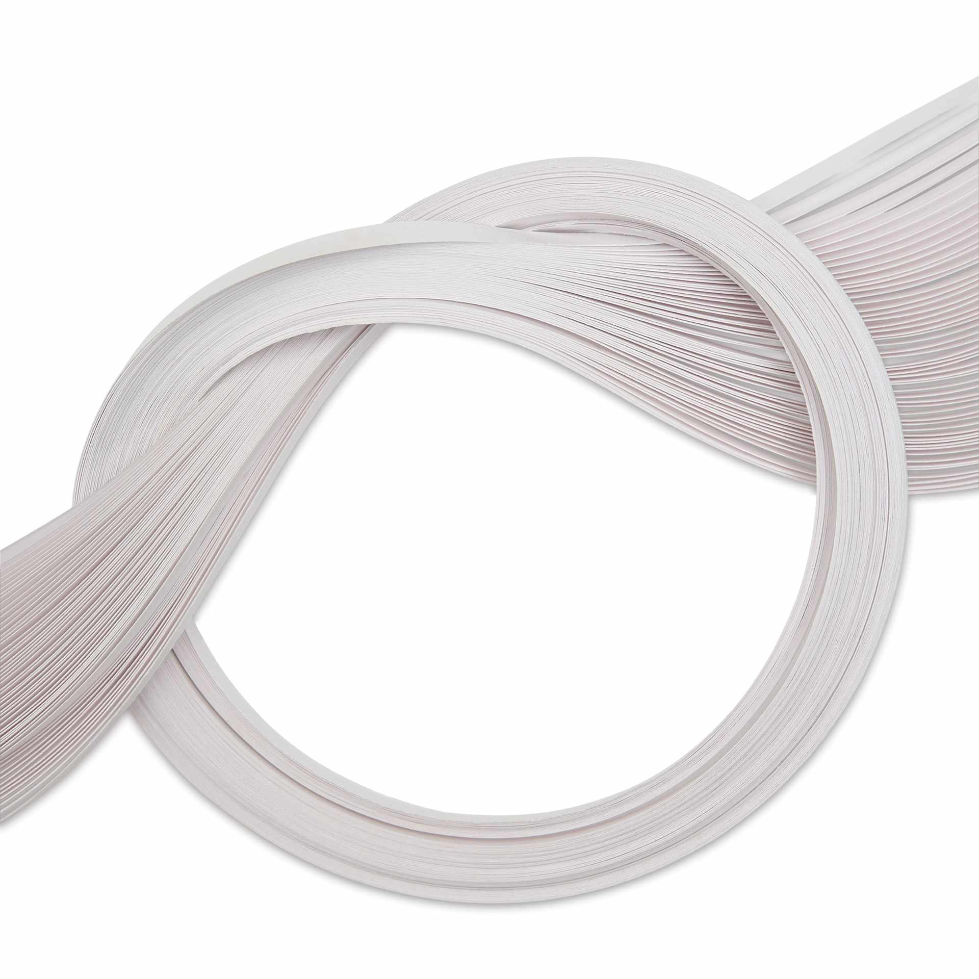 Quilled Creations Metallic Quilling Paper - Pkg of 50, Platinum White, 1/8"