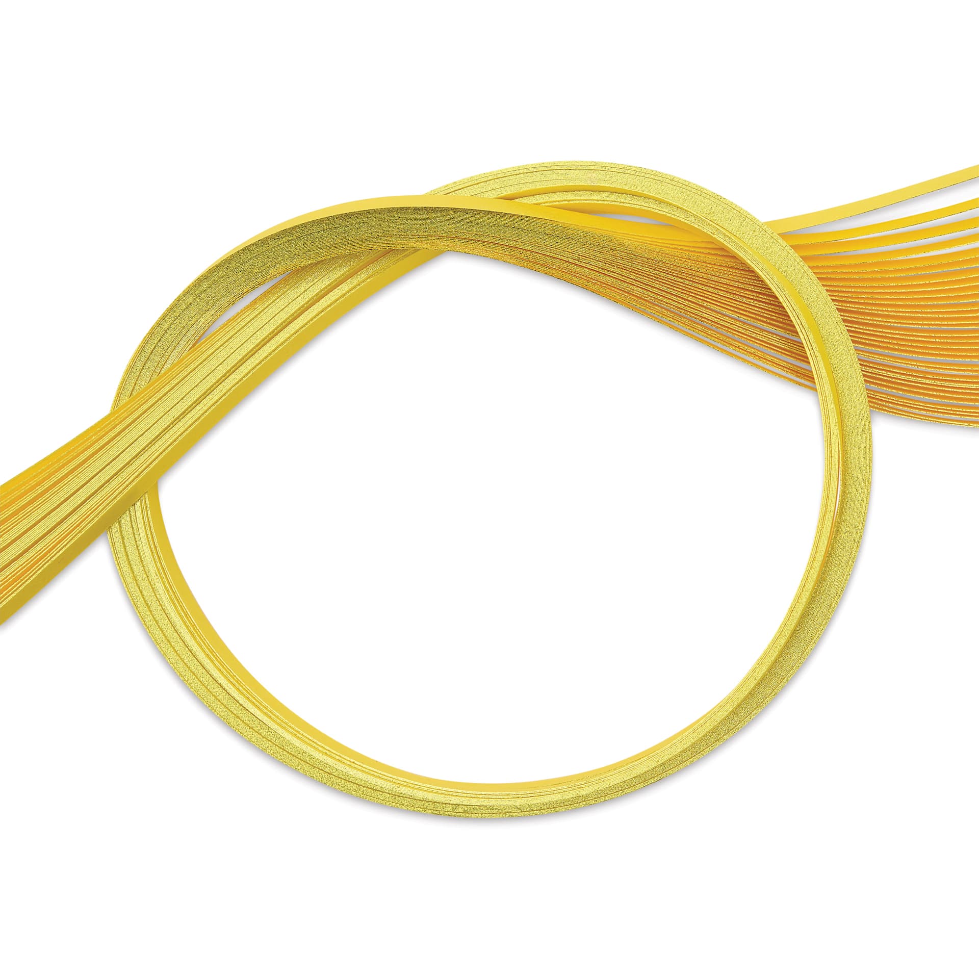 Quilled Creations Colored Edge Gilded Quilling Paper - Yellow, 1/8"