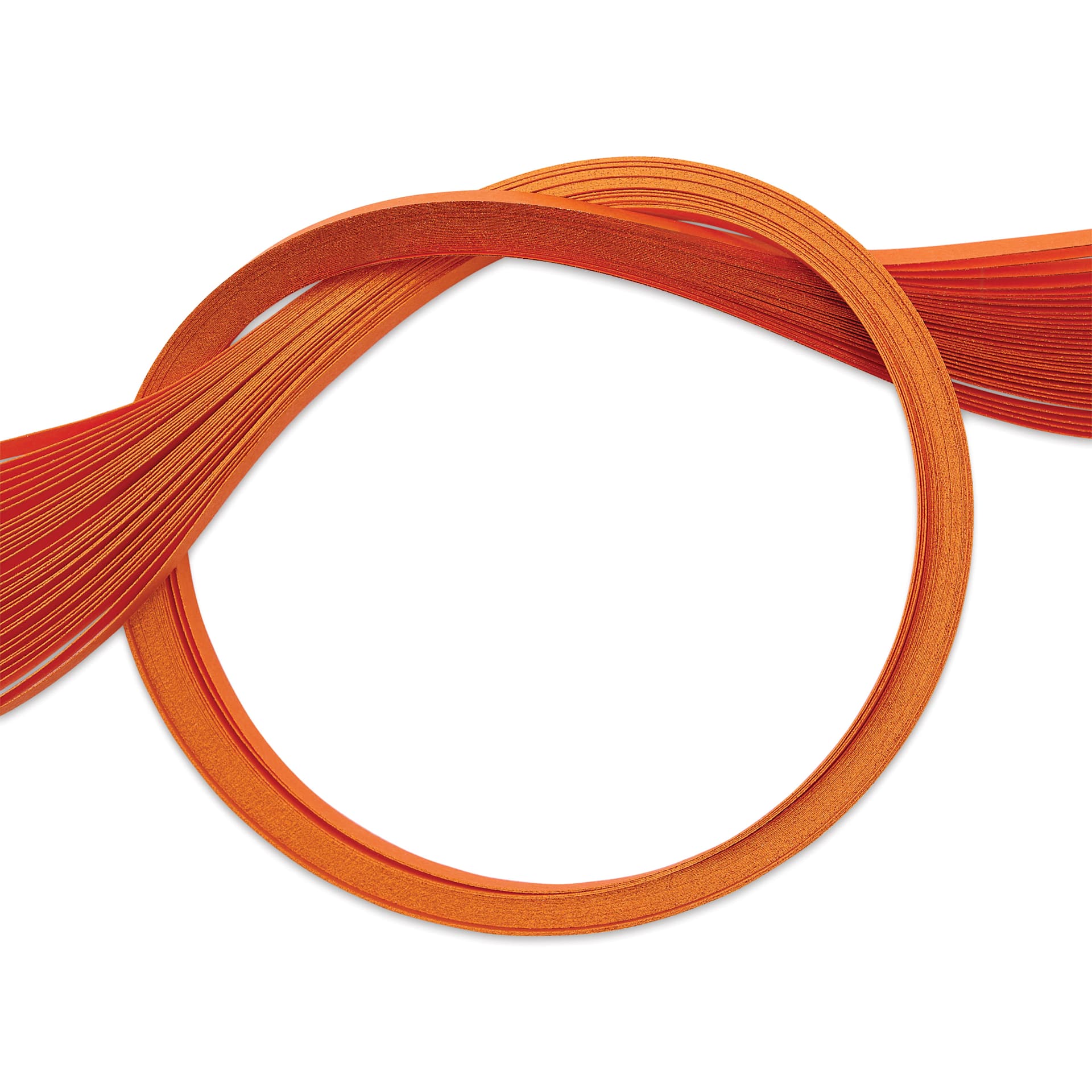 Quilled Creations Colored Edge Gilded Quilling Paper - Orange, 1/8"