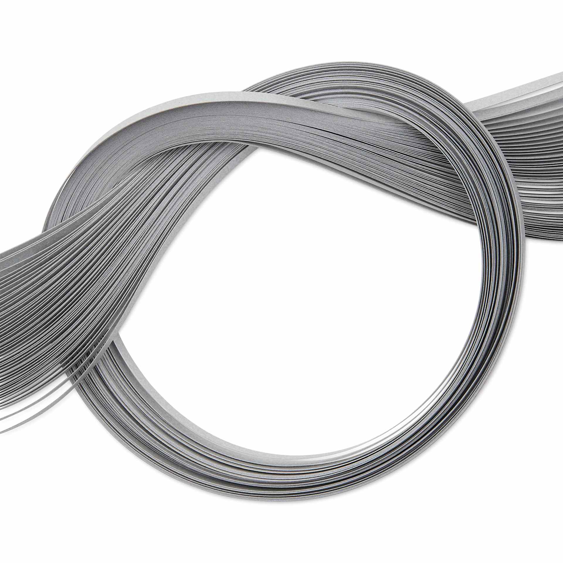 Quilled Creations Metallic Quilling Paper - Pkg of 50, Silver, 1/8"