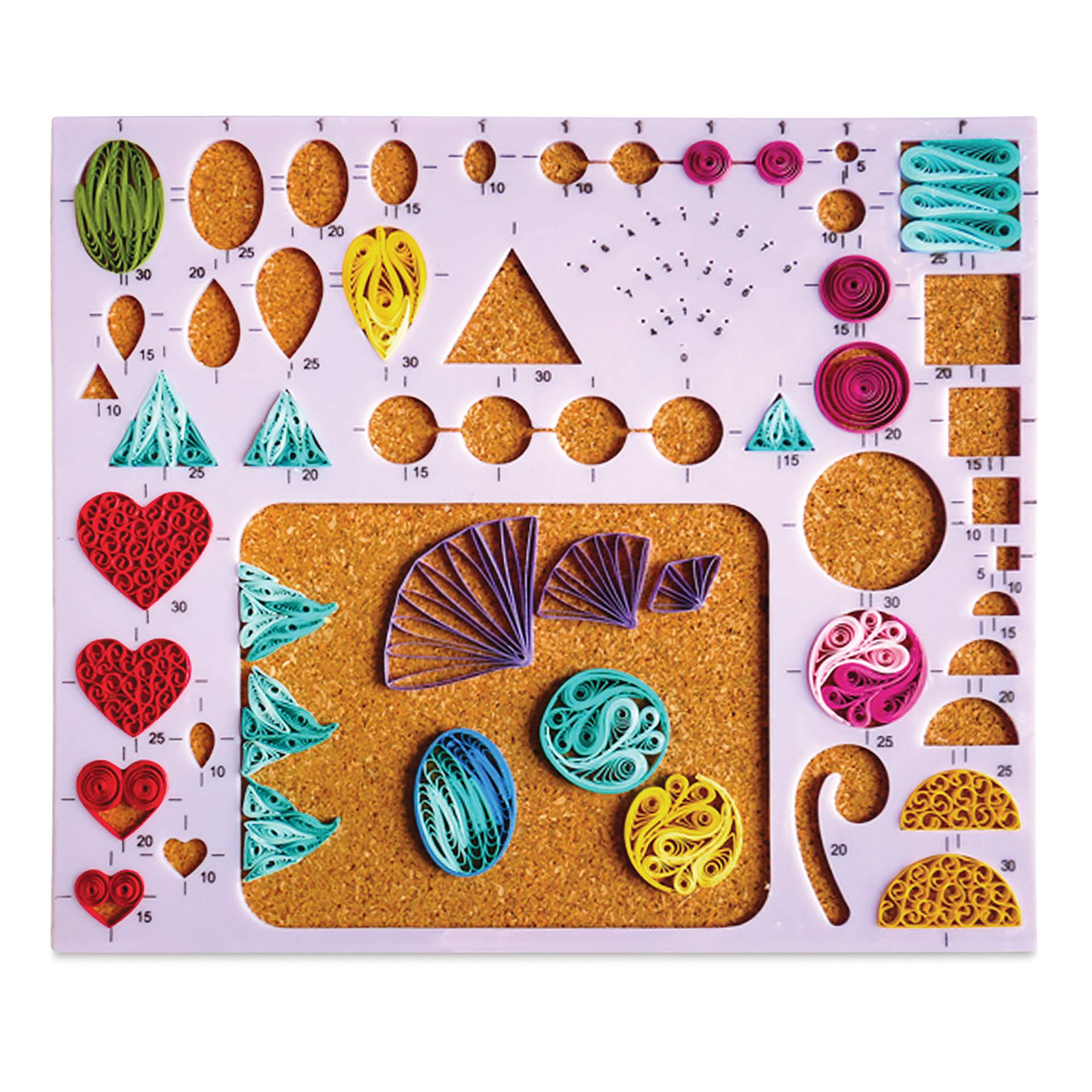 Quilled Creations Quilling Shape Board - in use