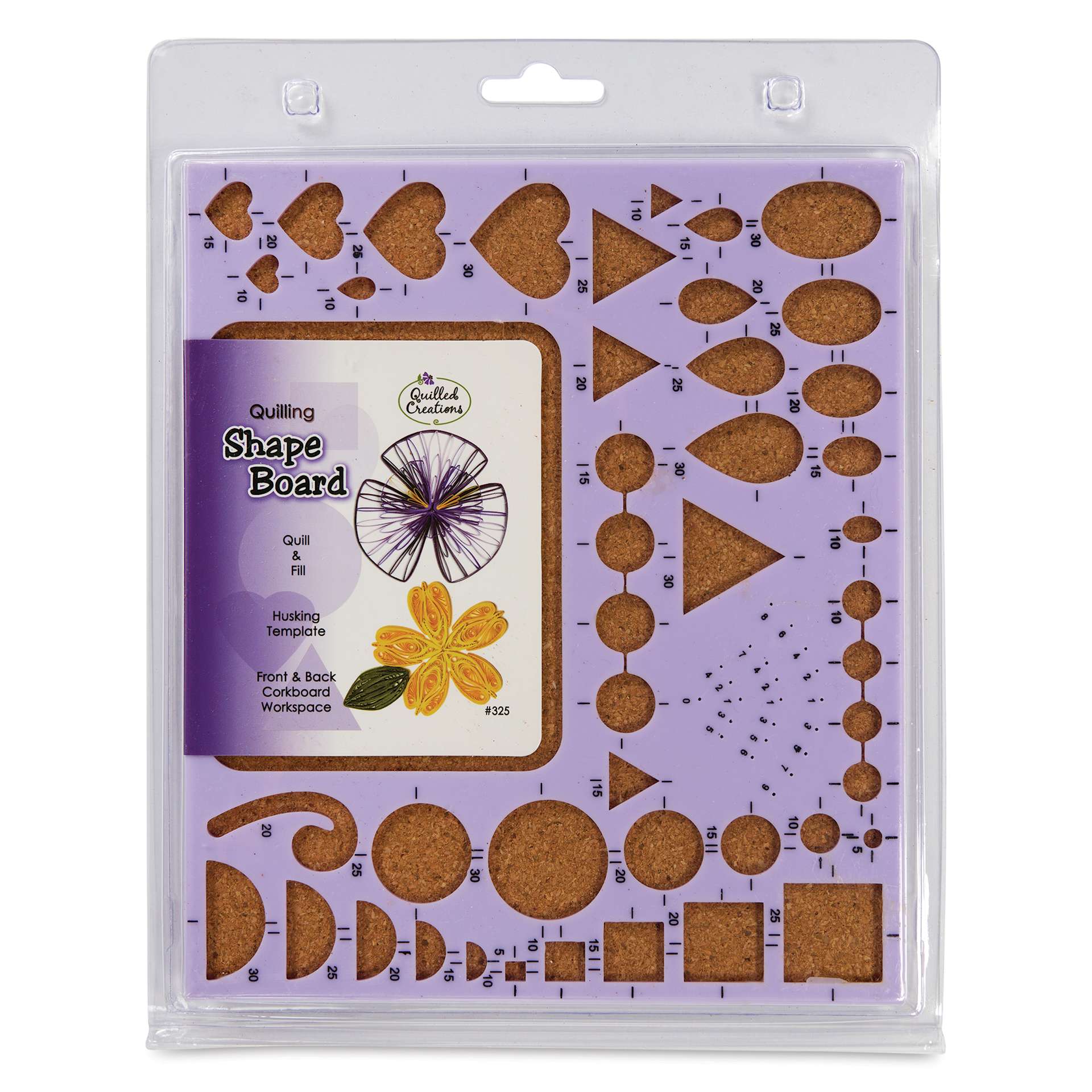 Quilled Creations Quilling Shape Board - back of packaging