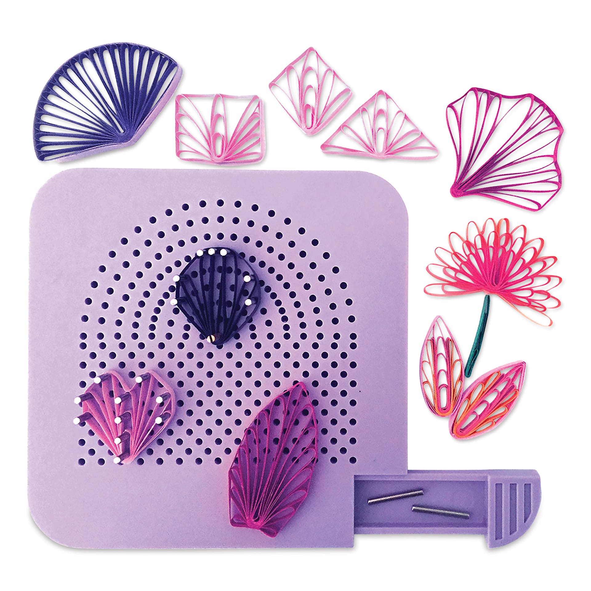Quilled Creations Husking Board - in use