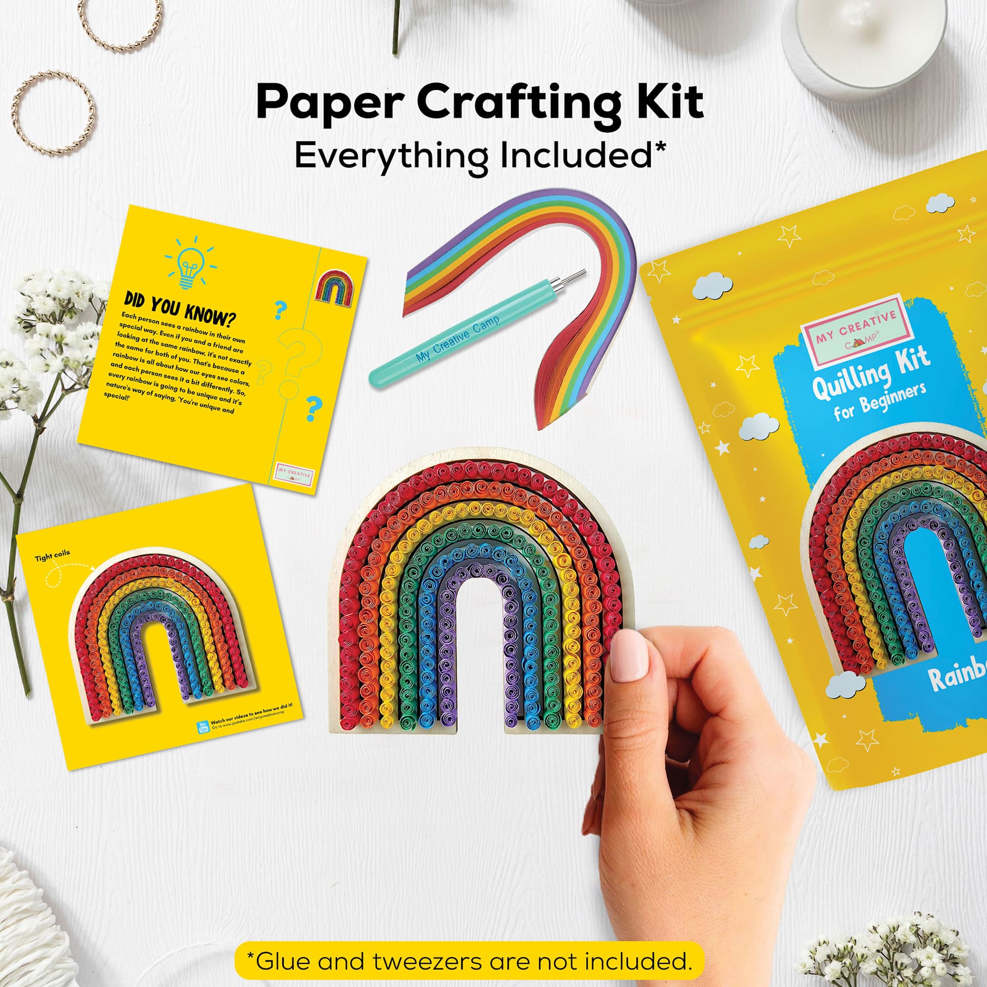 Paper Crafting Kit (Everything Included) (Glue and Tweezers are not Included)