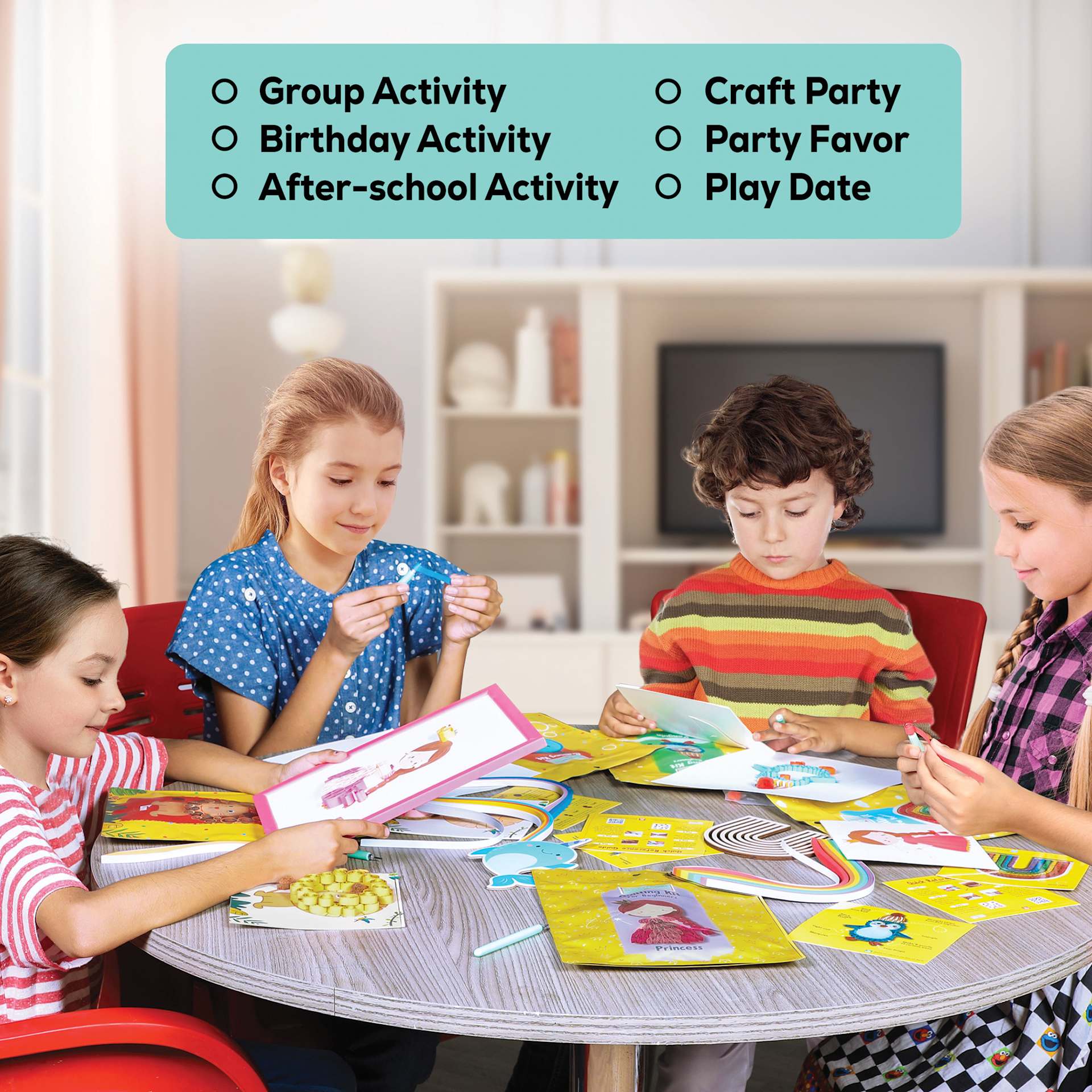 Group Activity, Craft Party, Birthday Activity, After-School Activity, Craft Party, Party Favor, Play Date
