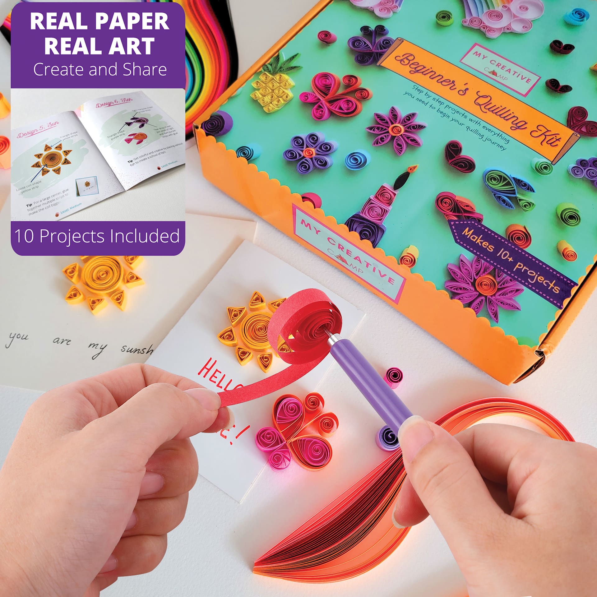 Real Paper, Real Art, Create and Share, 10 Projects Included