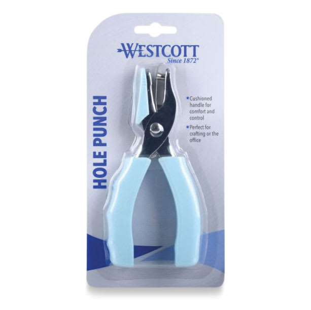 Westcott Soft Grip Hole Punch front of packaging