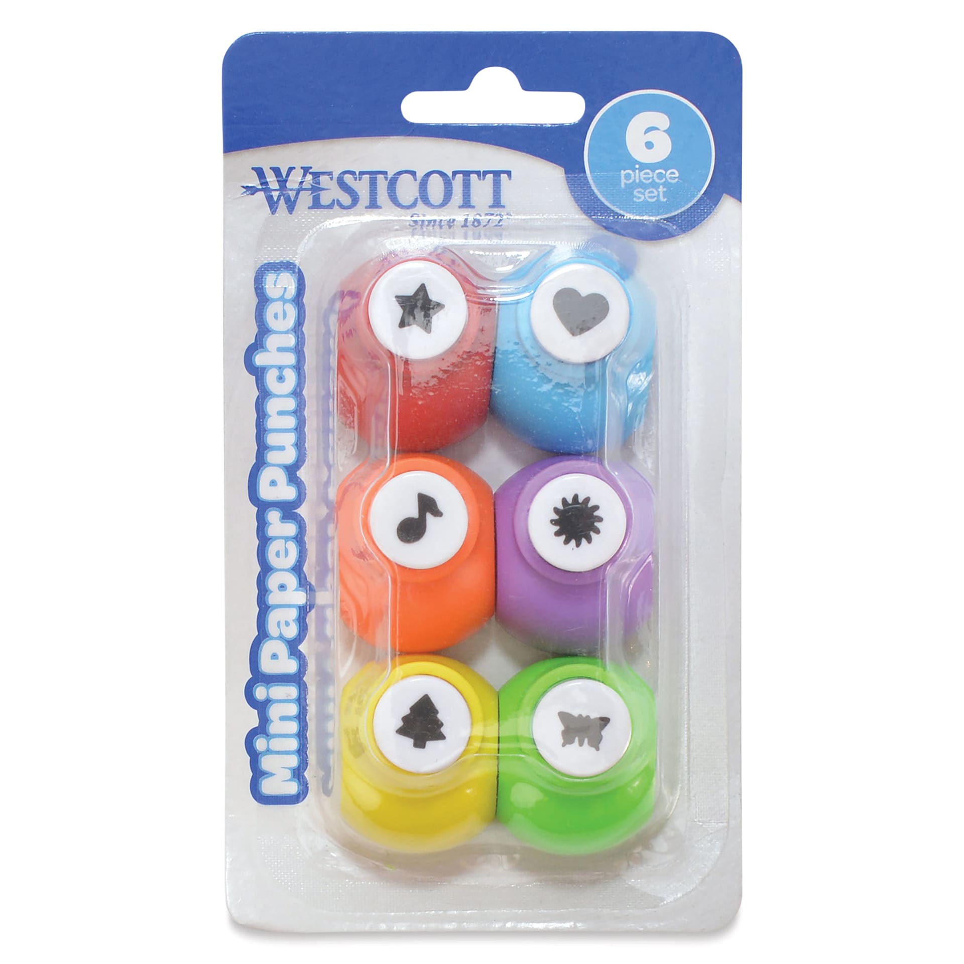 Westcott Mini Paper Punches front of packaging