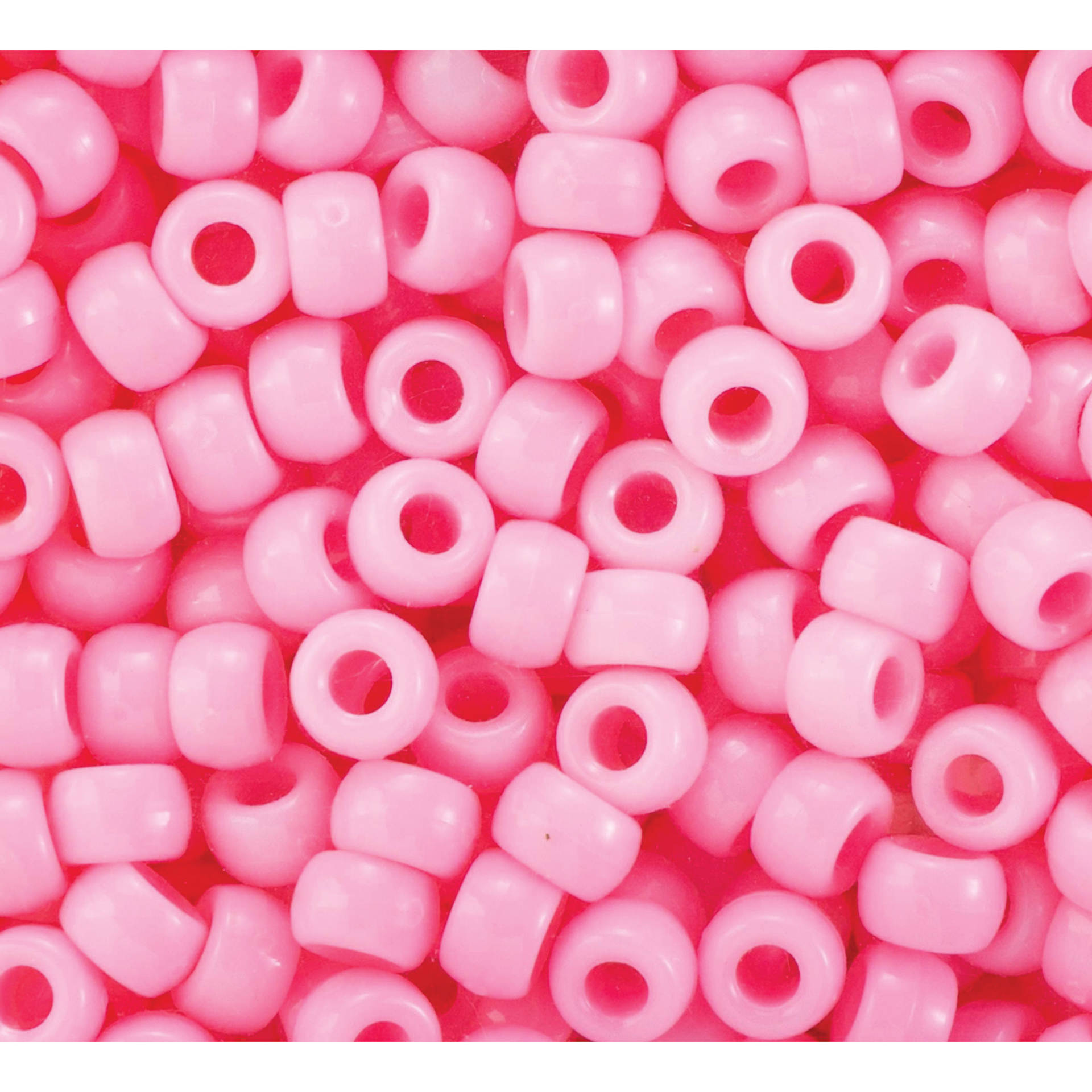 Cousin DIY Fun Pack Pony Beads - Pkg of 750, Pink, 6 mm x 9 mm