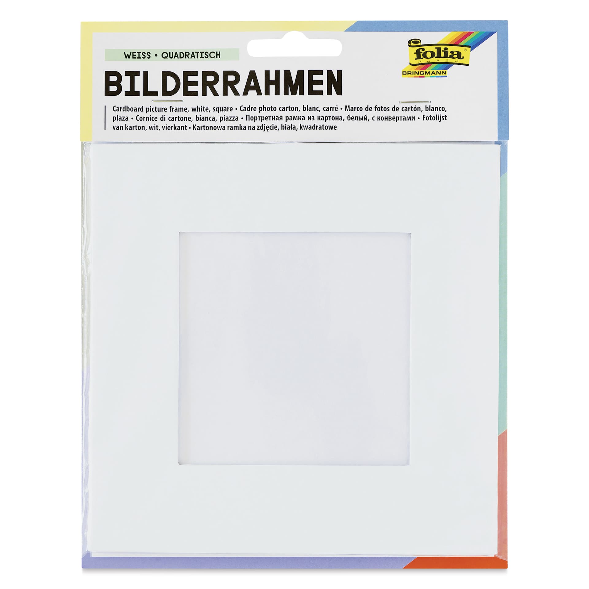 Folia Cardboard Picture Frame - Square, 10 cm x 10 cm front of packaging