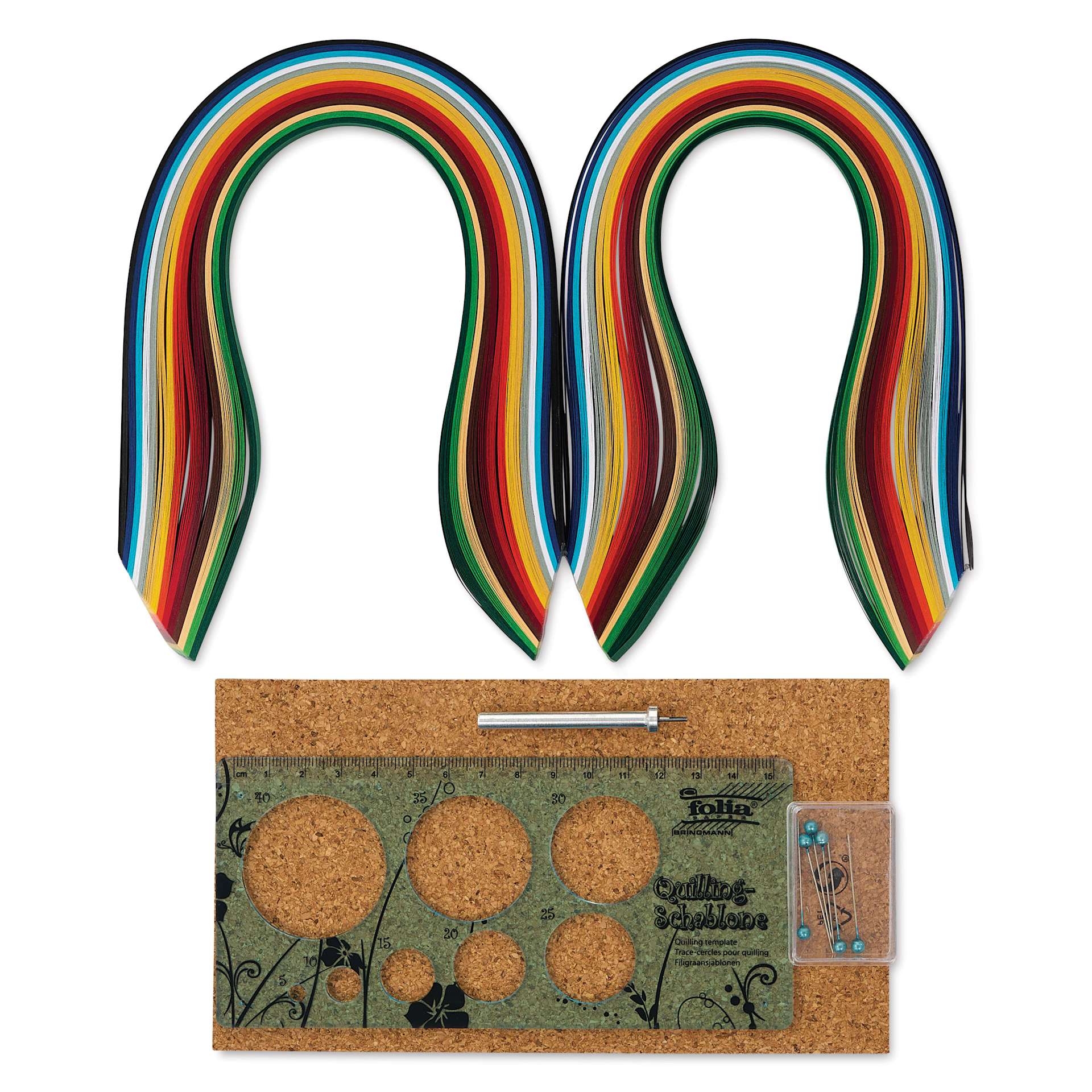 Folia Quilling Kit - Pkg of 290, Christmas contents