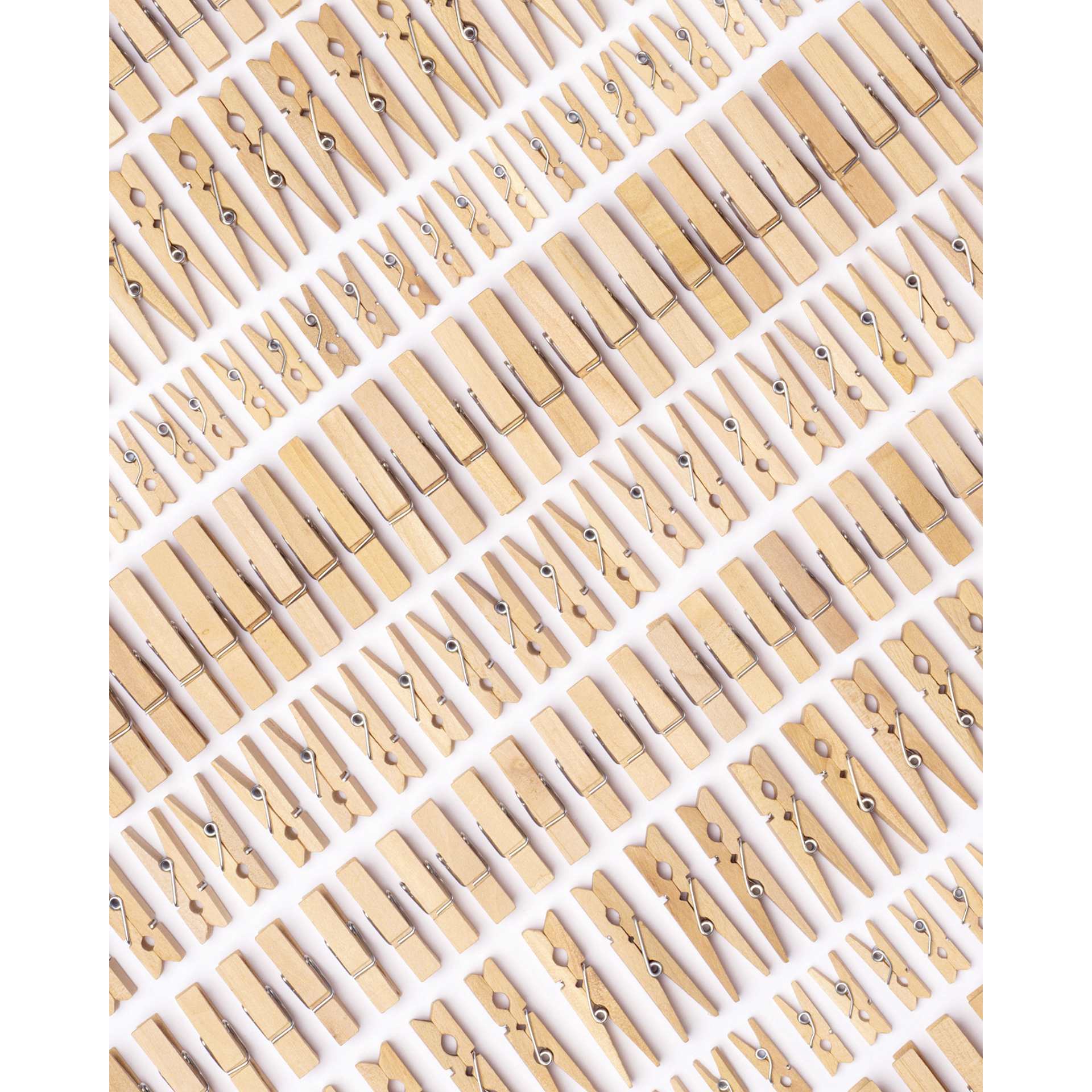 Folia Jumbo Wooden Peg Mix - Natural, 500 g