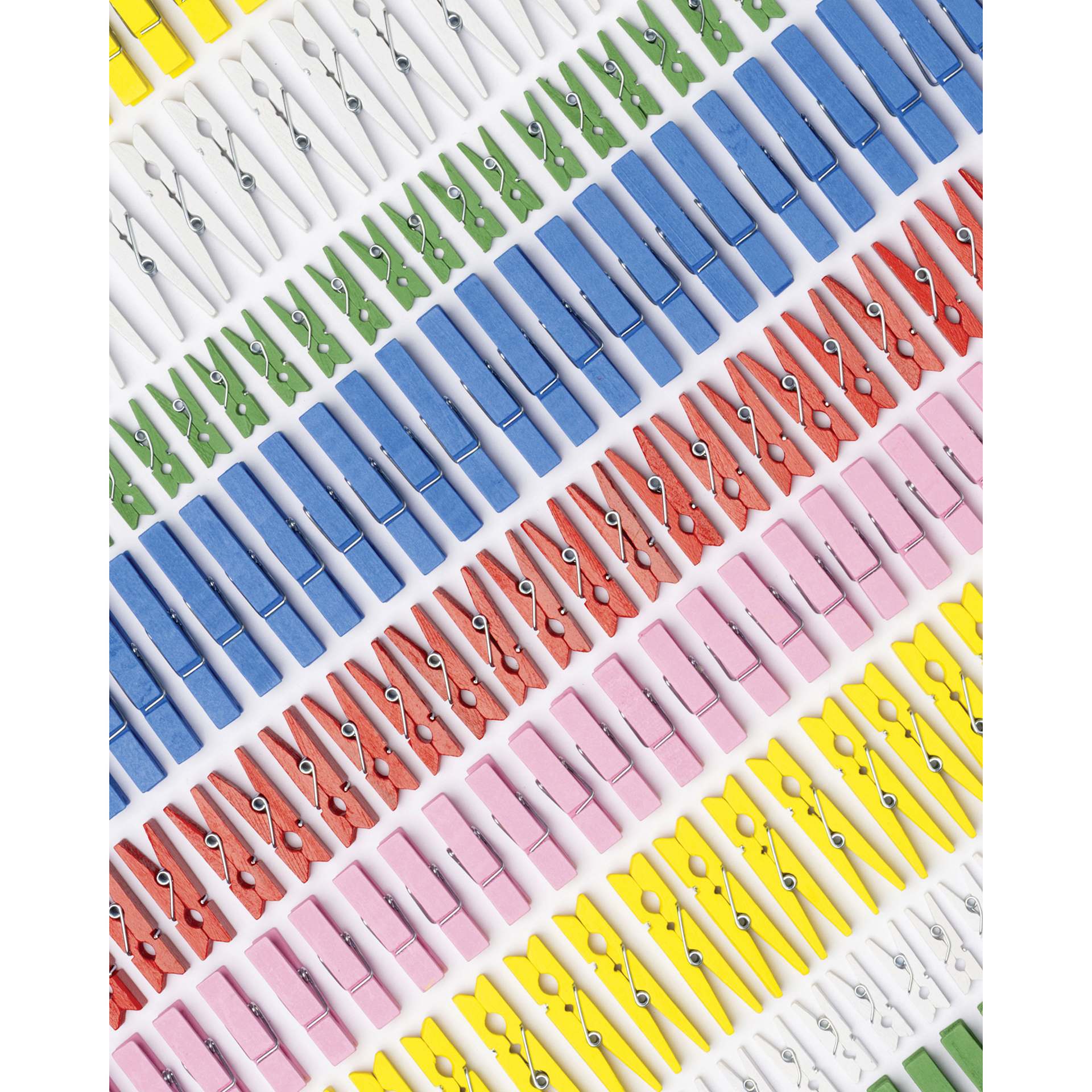 Folia Jumbo Wooden Peg Mix - Basic, 500 g