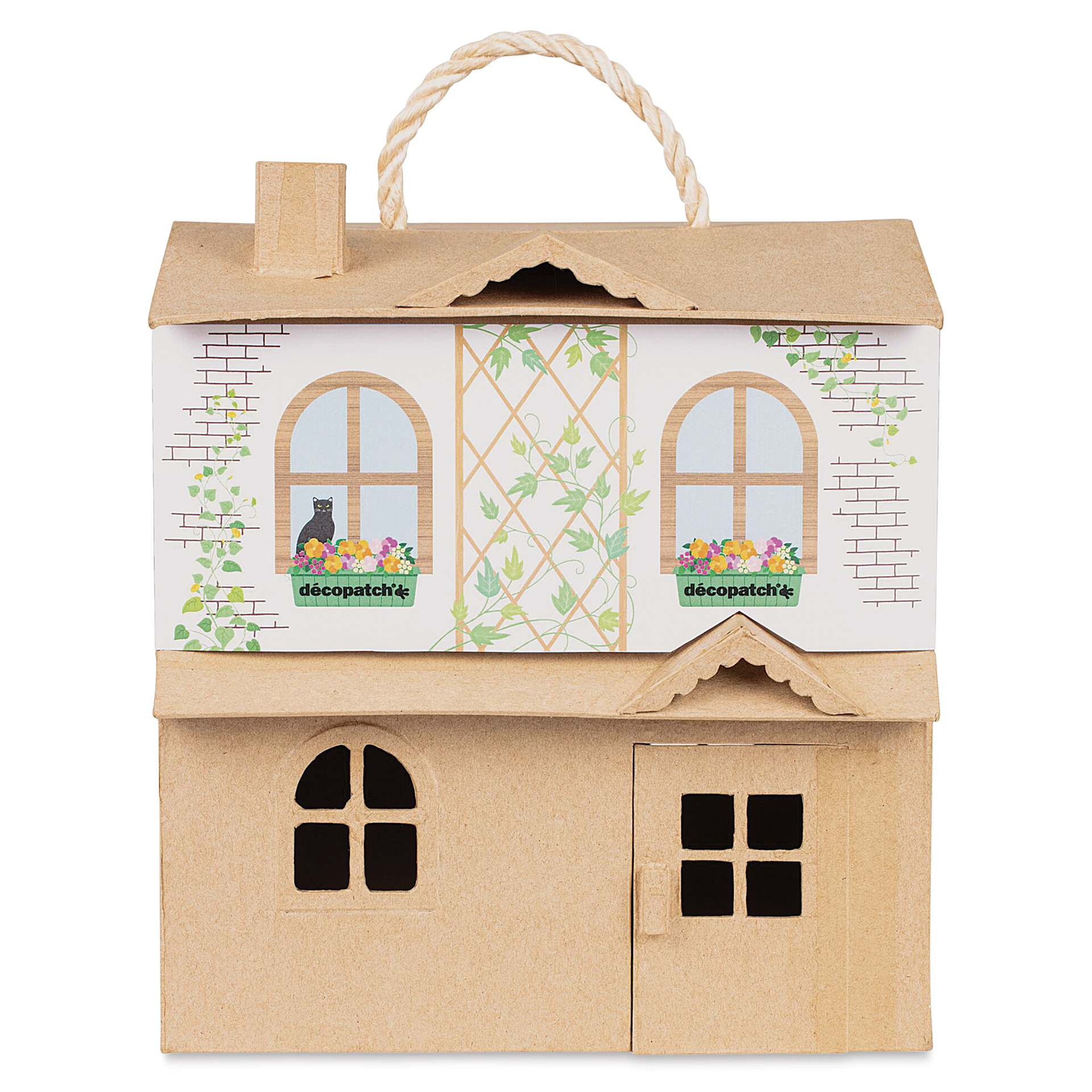 Decopatch Paper Mache Doll House closed