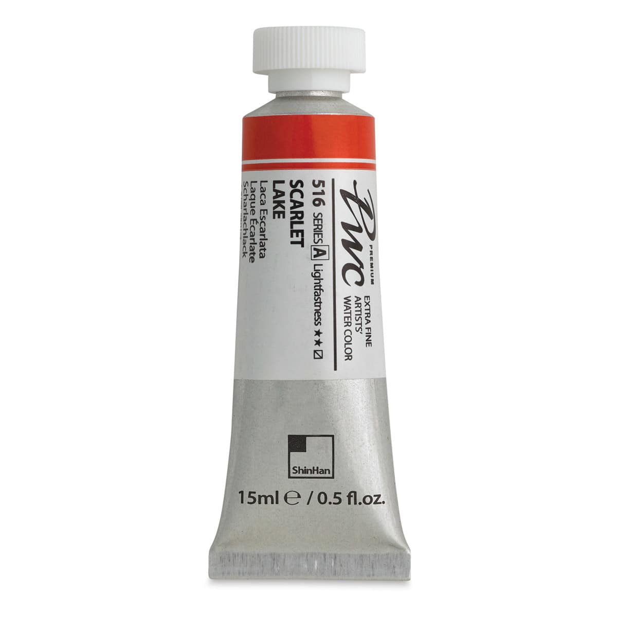 PWC Extra Fine Professional Watercolor - Scarlet Lake, 15 ml, Tube