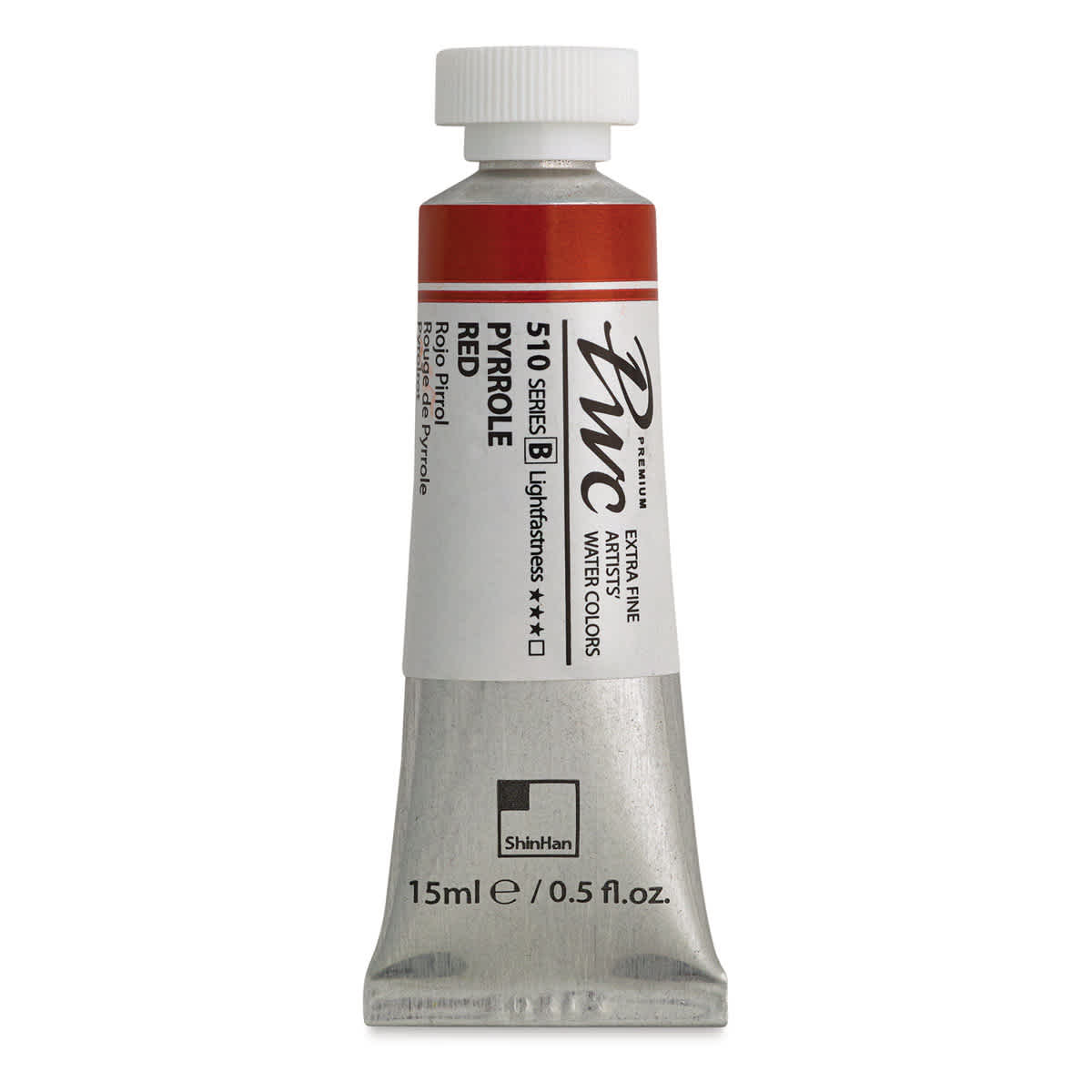 PWC Extra Fine Professional Watercolor - Pyrrole Red, 15 ml, Tube