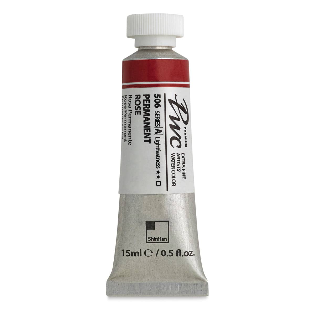 PWC Extra Fine Professional Watercolor - Permanent Rose, 15 ml, Tube