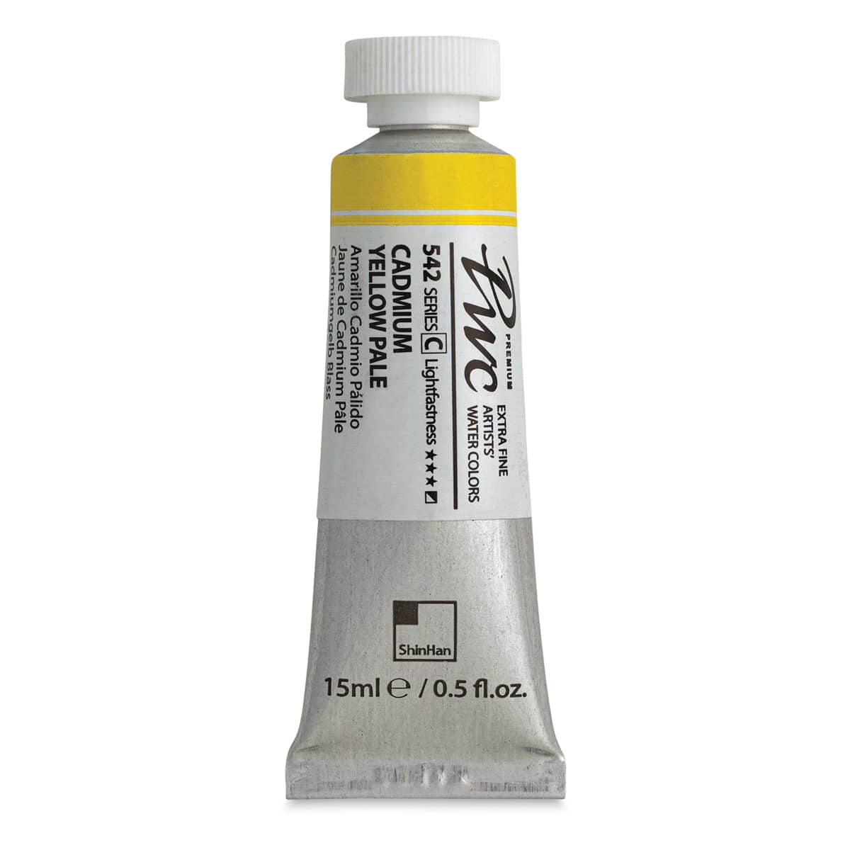 PWC Extra Fine Professional Watercolor - Cadmium Yellow Pale, 15 ml, Tube