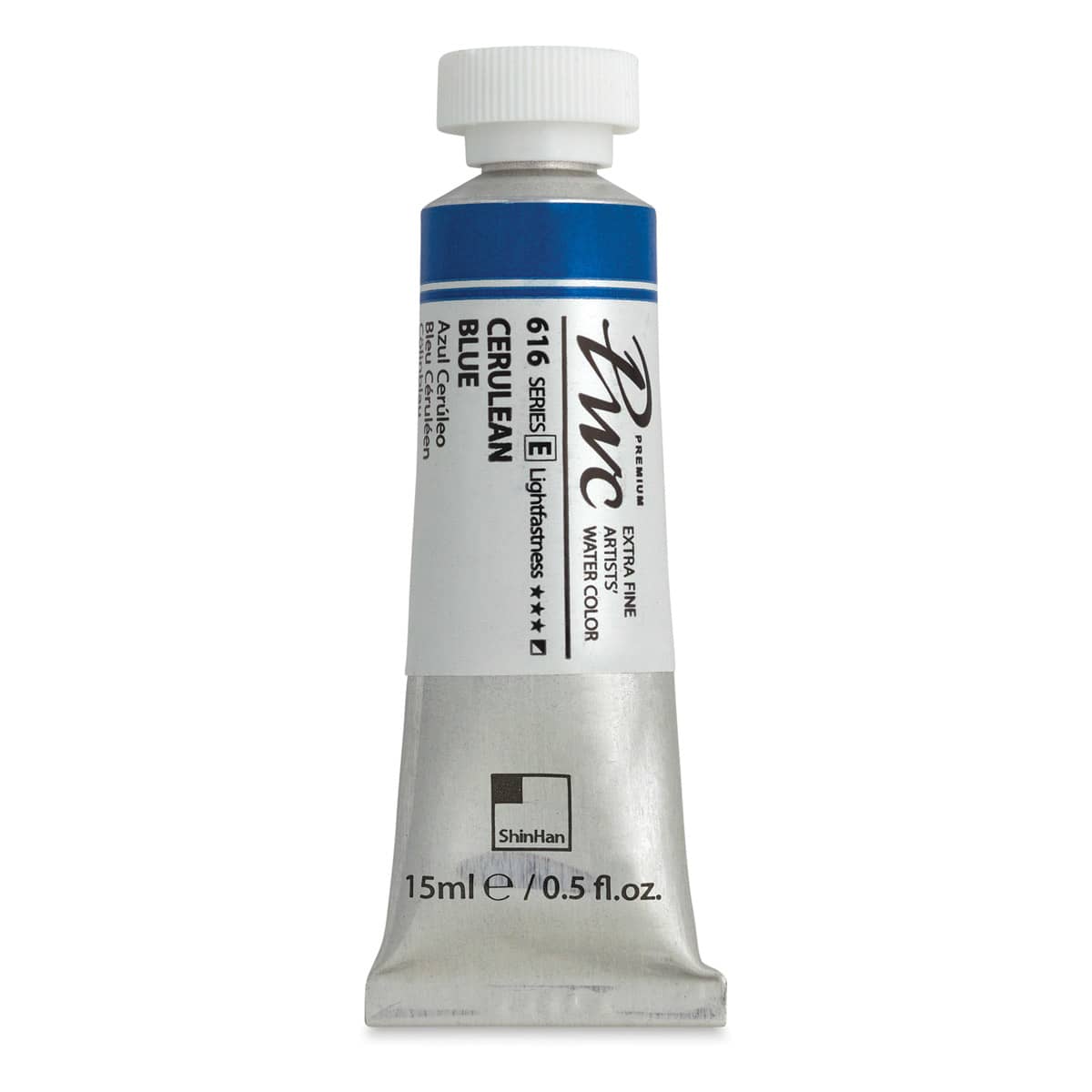 PWC Extra Fine Professional Watercolor - Cerulean Blue, 15 ml, Tube