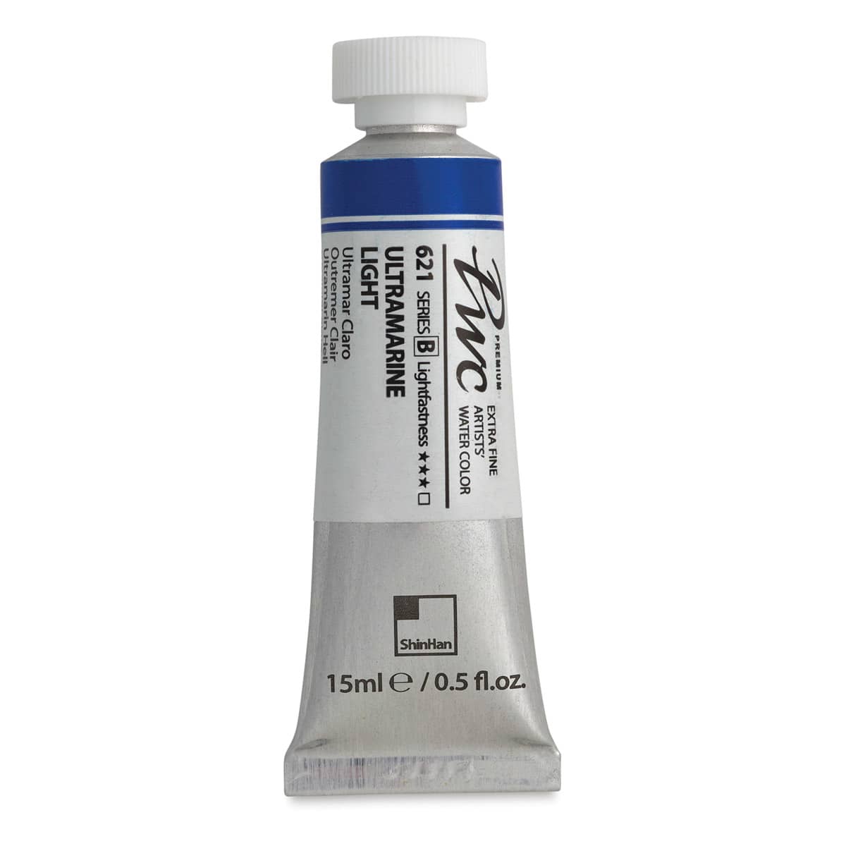 PWC Extra Fine Professional Watercolor - Ultramarine Light, 15 ml, Tube