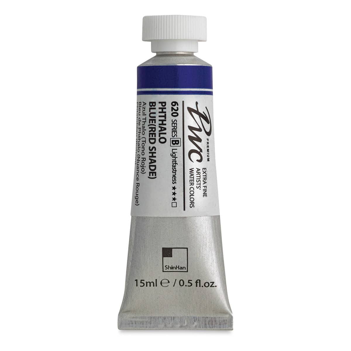 PWC Extra Fine Professional Watercolor - Phthalo Blue (Red Shade), 15 ml, Tube