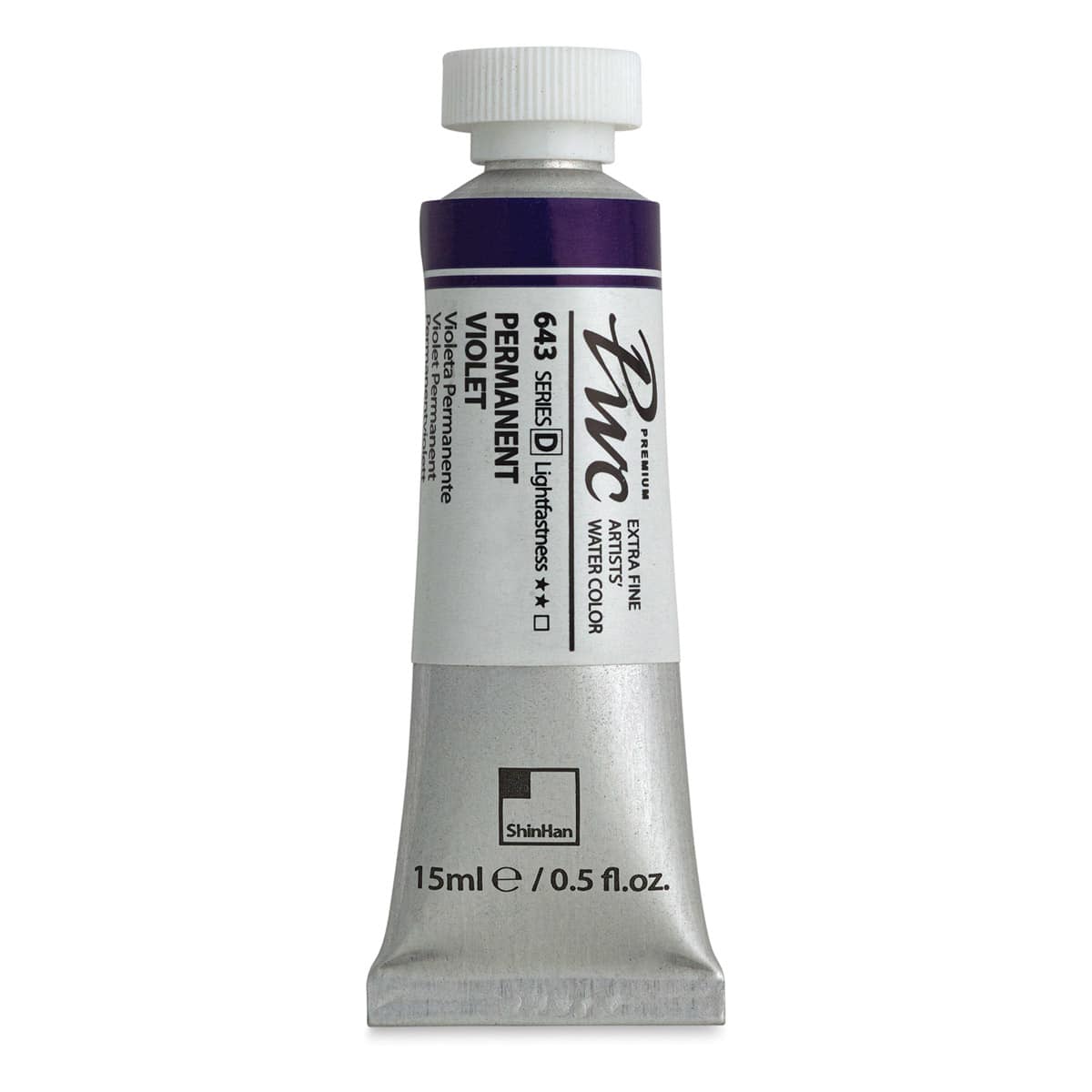 PWC Extra Fine Professional Watercolor - Permanent Violet, 15 ml, Tube