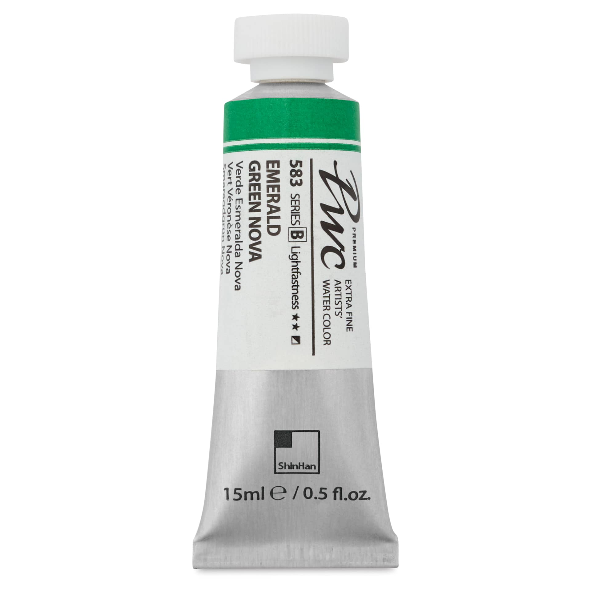 ShinHan PWC Extra Fine Professional Watercolor - Green Deep, 15 ml, Tube