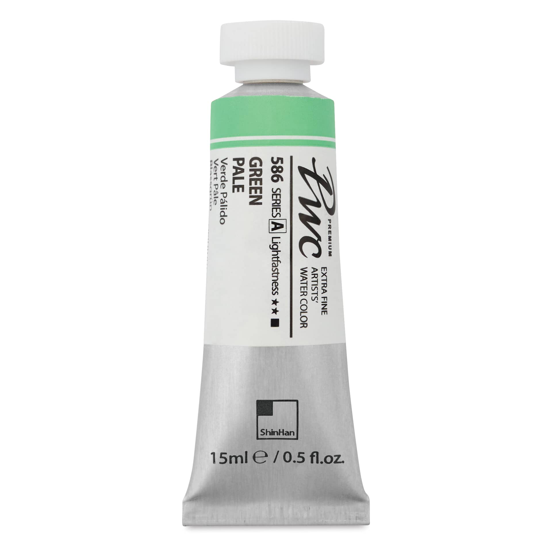 ShinHan PWC Extra Fine Professional Watercolor - Green Pale, 15 ml, Tube