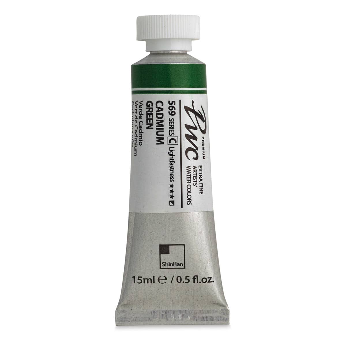 PWC Extra Fine Professional Watercolor - Cadmium Green, 15 ml, Tube