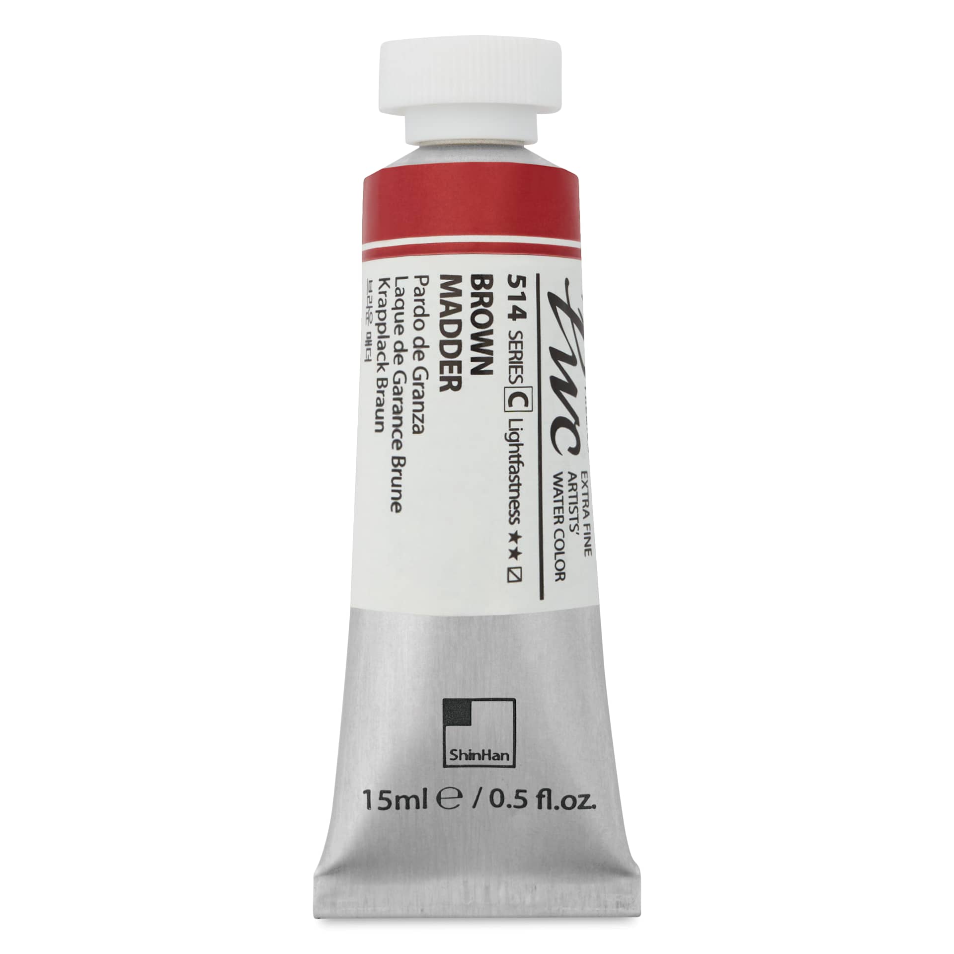 ShinHan PWC Extra Fine Professional Watercolor - Brown Madder, 15 ml, Tube