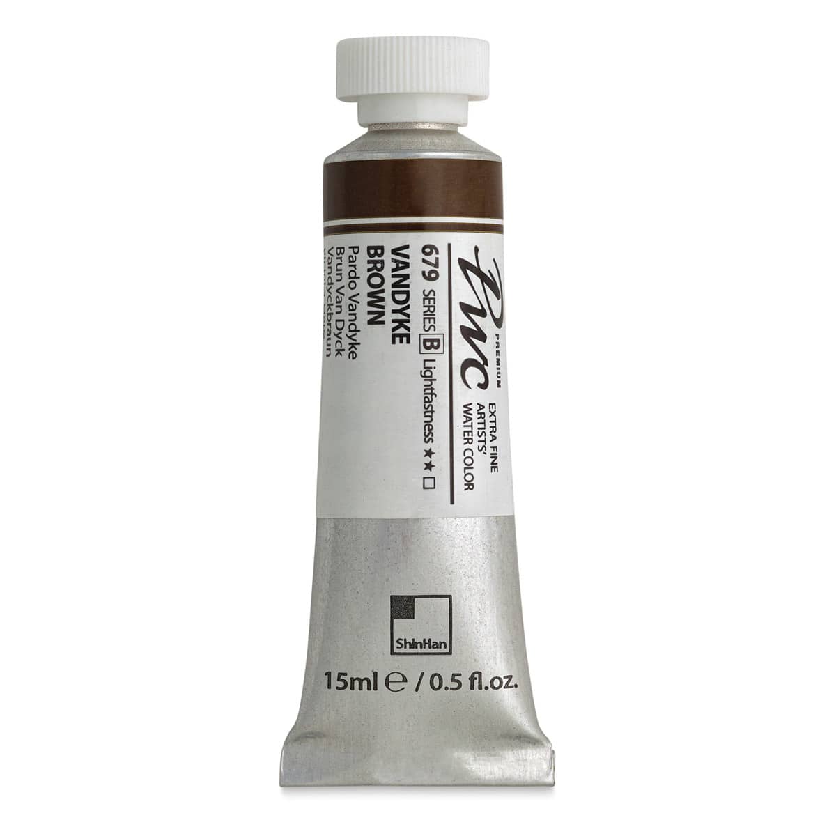 PWC Extra Fine Professional Watercolor - Vandyke Brown, 15 ml, Tube