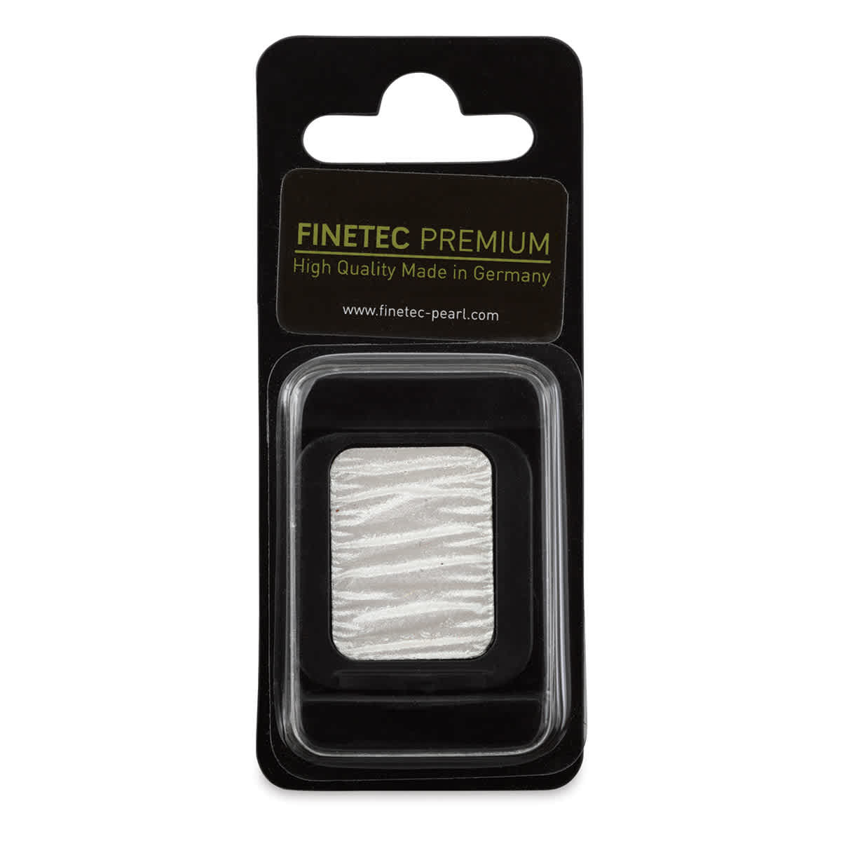 Finetec Premium Watercolor Pan - White (Pearlescent), In packaging.