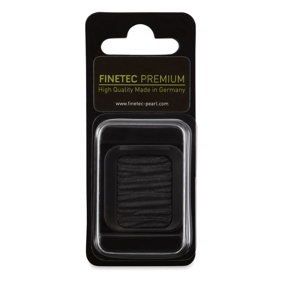 Finetec Premium Watercolor Pan - Galaxy Black (Pearlescent), In packaging.