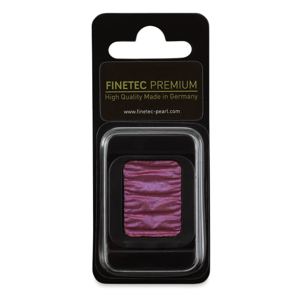 Finetec Premium Watercolor Pan - Pink/Orange (Flip-Flop), In packaging.