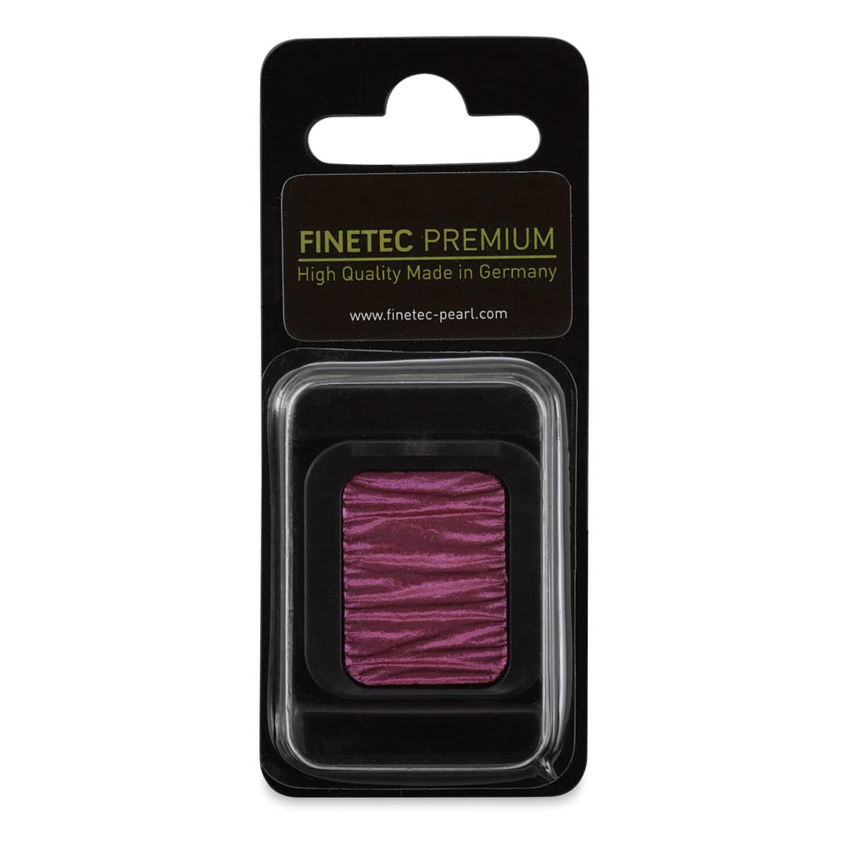 Finetec Premium Watercolor Pan - Sparkling Pink (Pearlescent), In packaging.