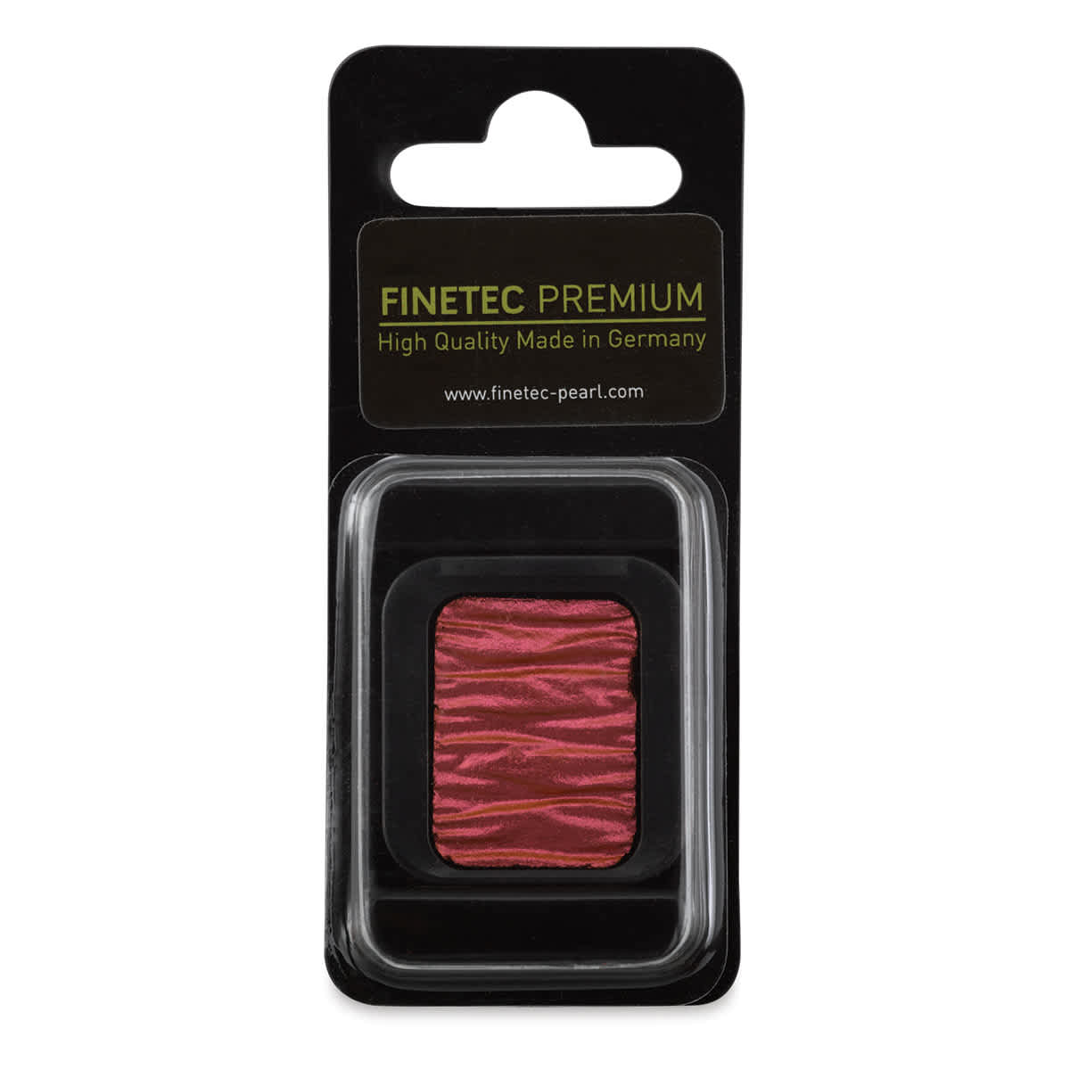 Finetec Premium Watercolor Pan - Red/Gold (Flip-Flop), In packaging.